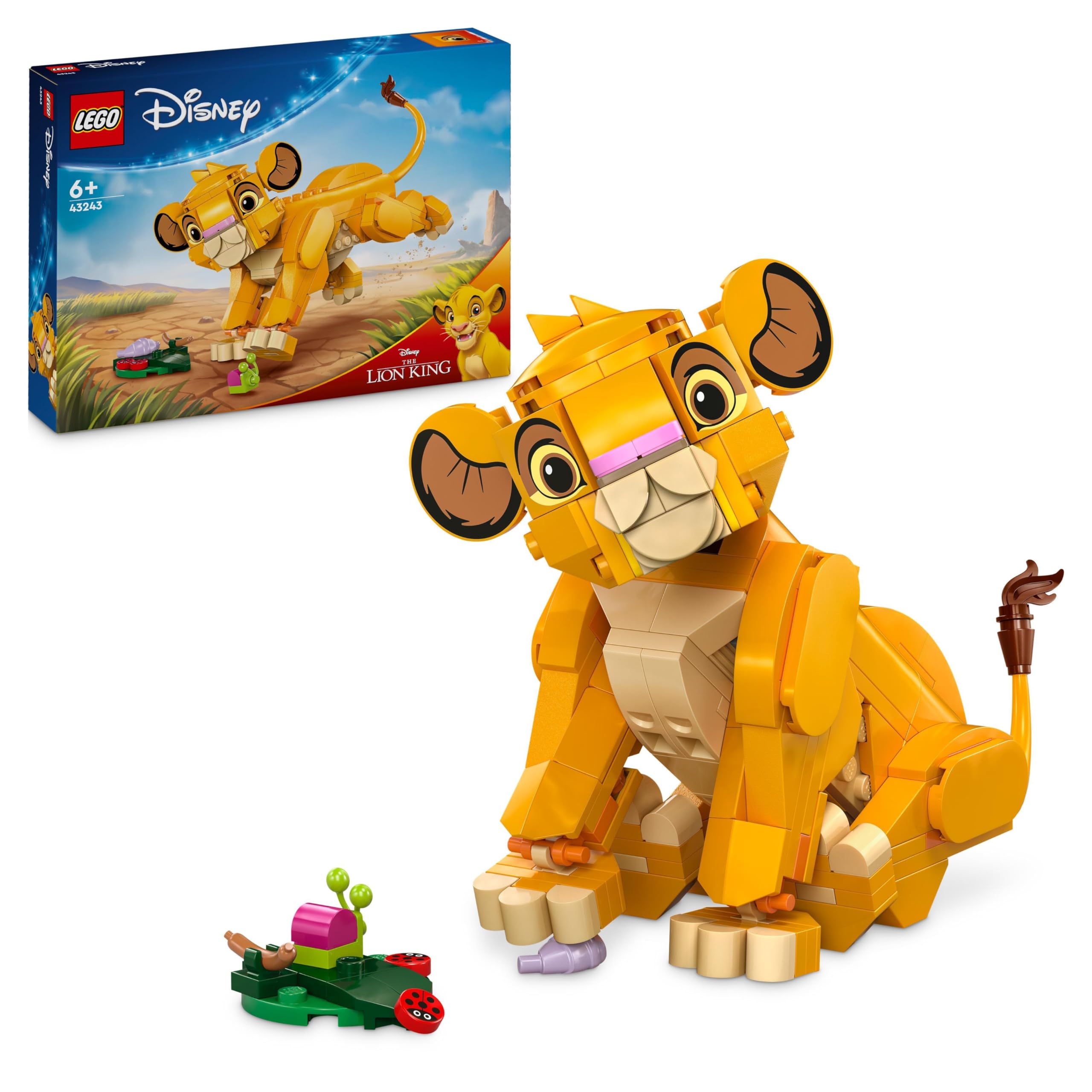 LEGO ǀ Disney Simba, das Löwenjunge des Königs, Bauspielzeug für Kinder, Fantasy-Spielset mit Löwenfigur, Coole Geschenkidee für Mädchen und Jungen ab 6 Jahren, Kinderspielzeug 43243 Angebot bei HelloDeals