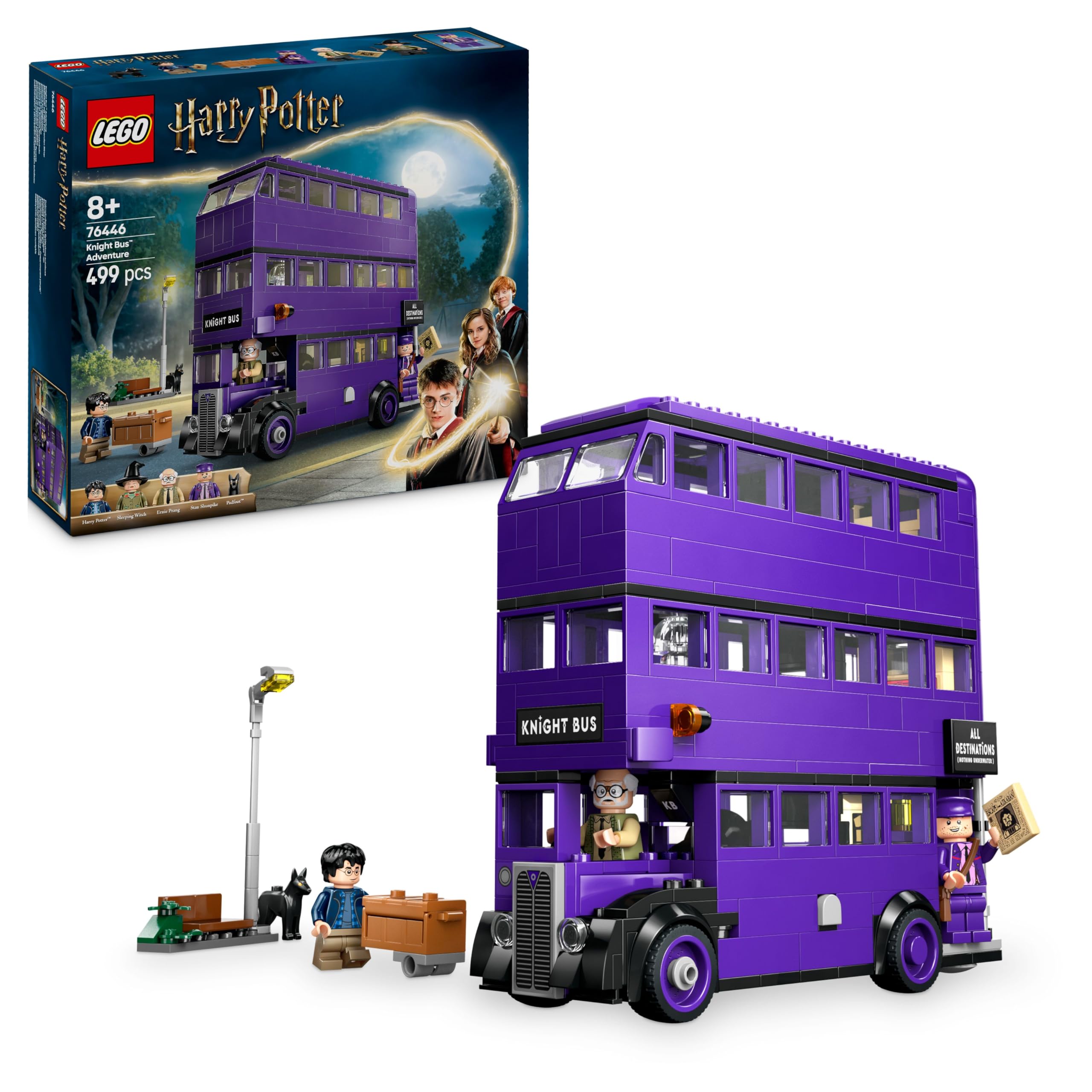 LEGO Harry Potter Abenteuer mit dem Fahrenden Ritter - Spielzeug aus der Zauberwelt mit 5 Minifiguren und Zubehör mit Zauberstäbe – Geschenk für Mädchen und Jungen ab 8 Jahren – 76446 Angebot bei HelloDeals