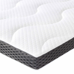 Amazon Basics Matratzen Topper 180 x 200 cm, 7 cm Höhe Gel-Schaum Matratzenauflage, weiß 180 x 200 x 7 cm Angebot bei HelloDeals