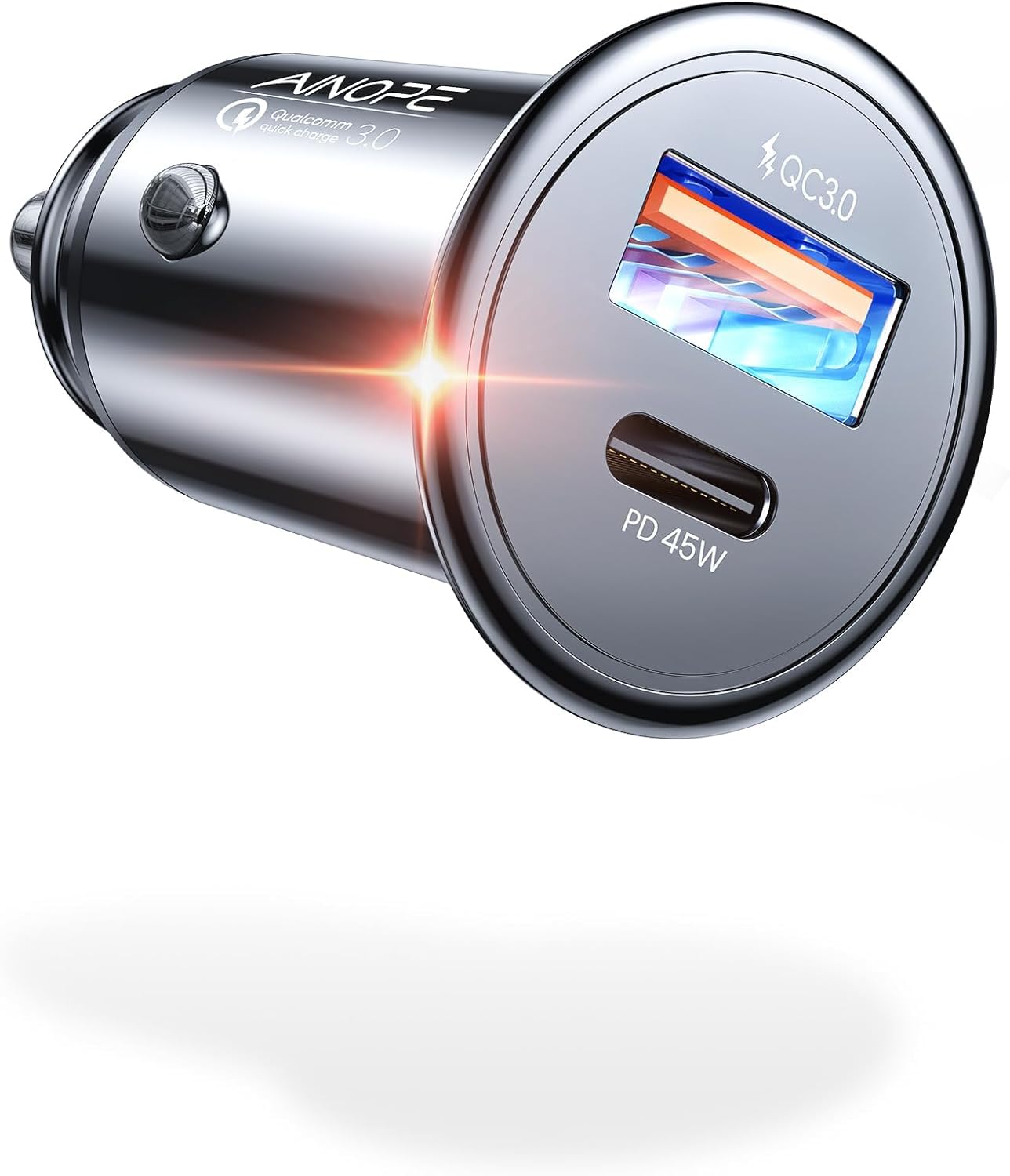 AINOPE 67.5W Volllast Zigarettenanzünder USB C [99% Unsichtbar], 12V USB Adapter Auto Ladegerät USB C [PD45W & QC3.0] Kfz Ladegerät für Galaxy S25 Ultra, iPhone 17 Pro Max Air, Xiaomi 15, iPad Schwarz Angebot bei HelloDeals