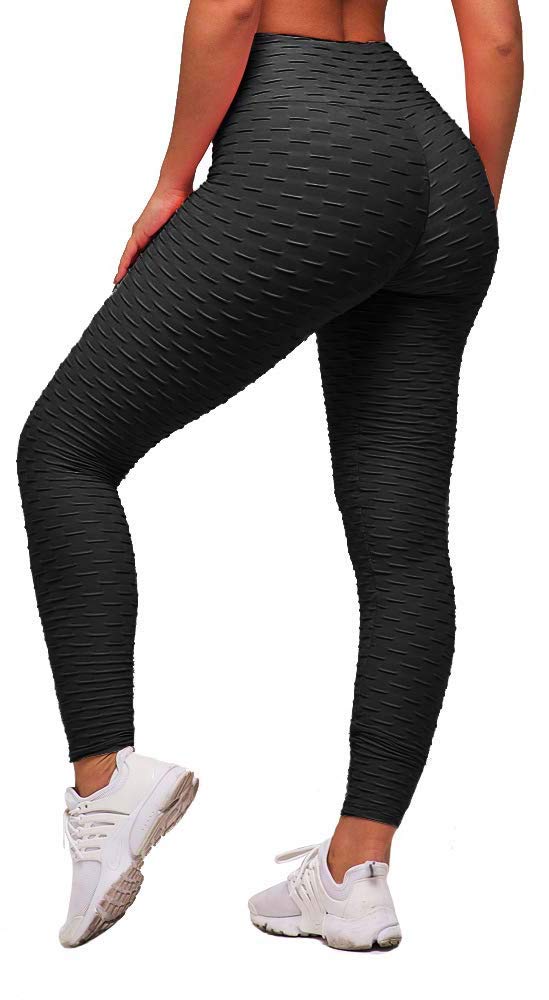 Memoryee Damen Honeycomb Leggings Geraffte Hintern Heben Hohe Taille Push Up Boom Booty Sport Leggings mit Bauchkontrolle Plus Größe Blickdichte Dehnbare Gym Yogahosen Angebot bei HelloDeals