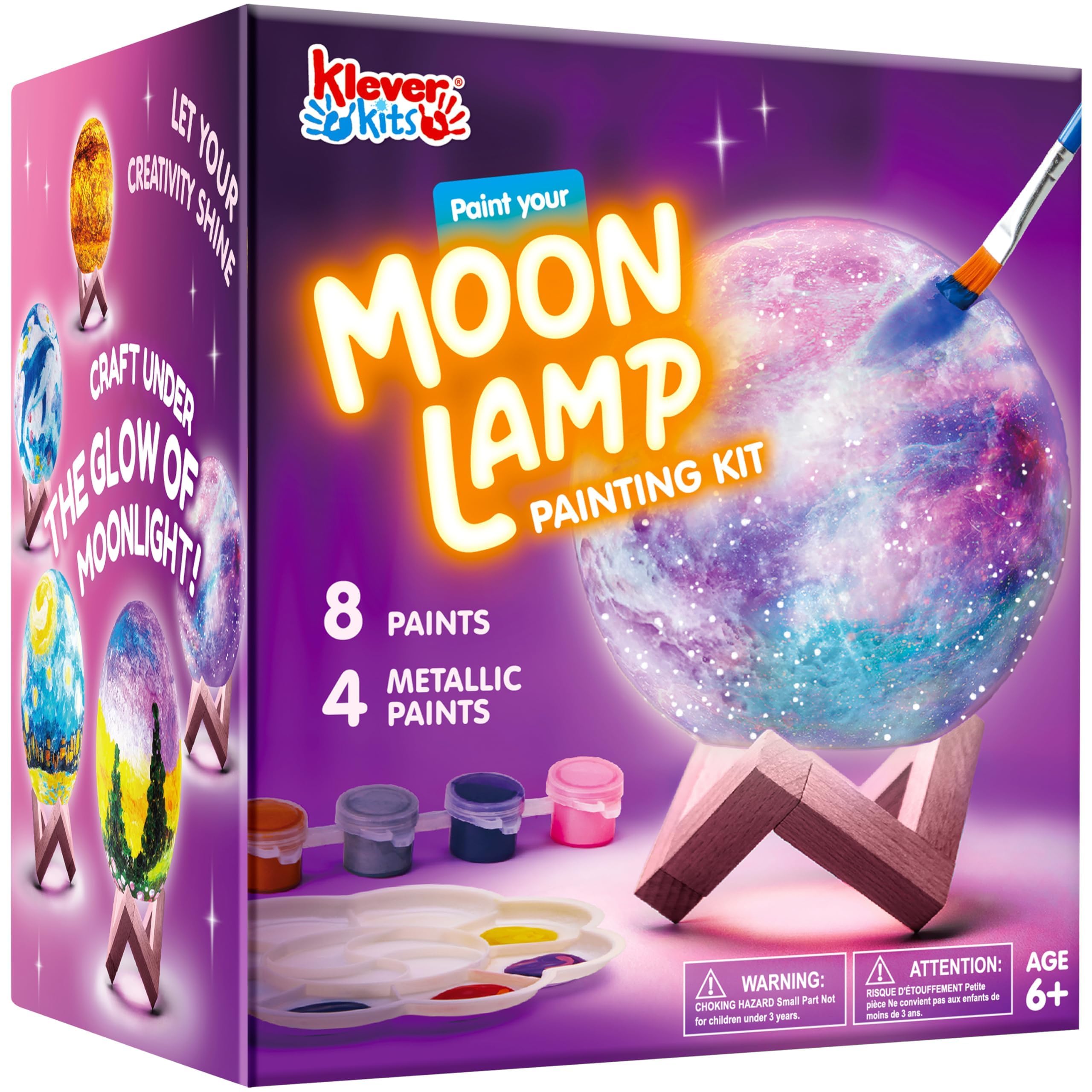 Klever Kits Basteln MondLampe Malset,DIY Mond Lampe Malset Kreativ Set für Kinder,Bastelset Kinder ab 6 7 8 9 10 11 12 Jahre, Geschenke für Mädchen 6-12Jahre,3D Lackierung Nachtlicht Angebot bei HelloDeals