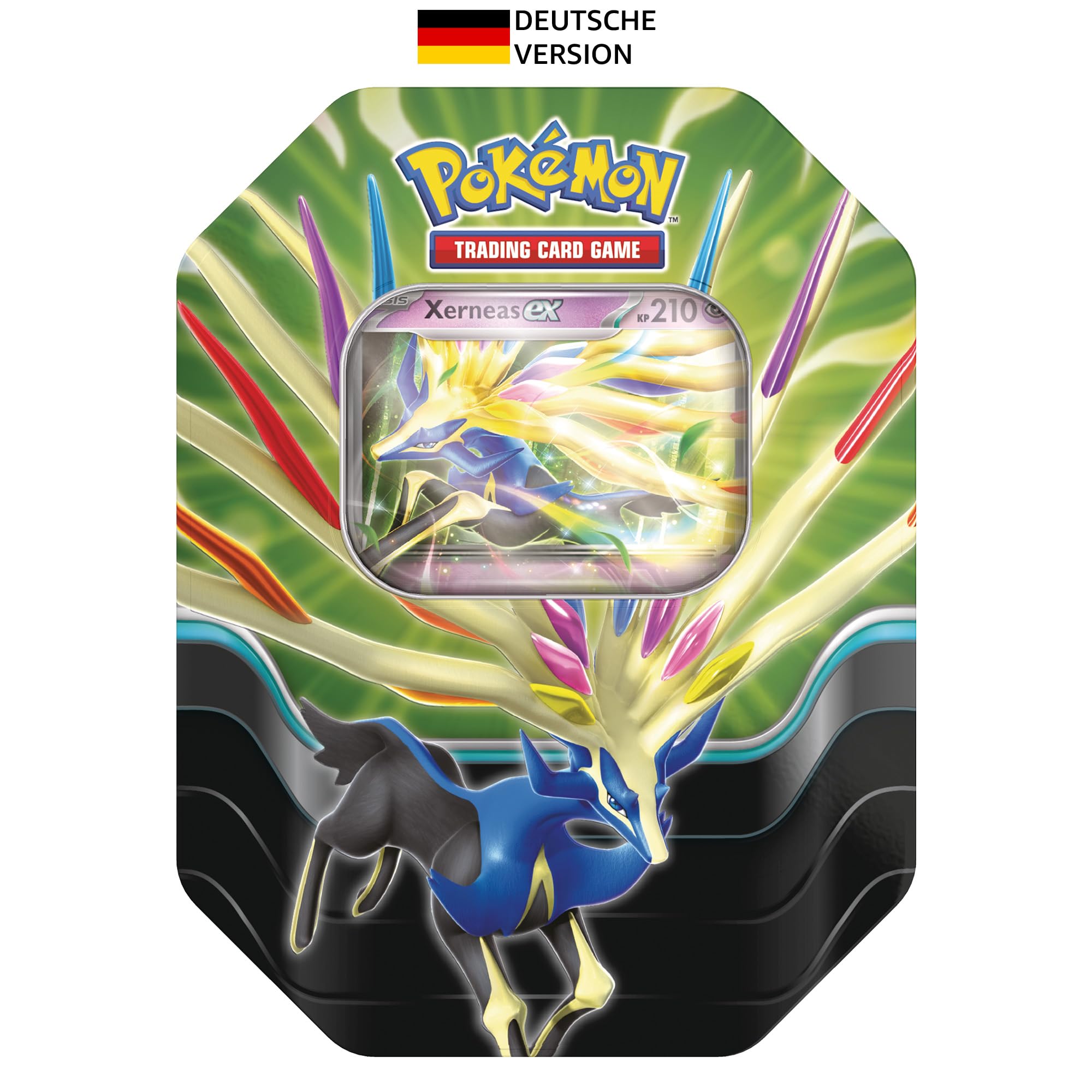 Pokémon-Sammelkartenspiel: Tin-Box Azur-Legenden: Xerneas-ex (4 Boosterpacks & 1 holografische Promokarte) Angebot bei HelloDeals