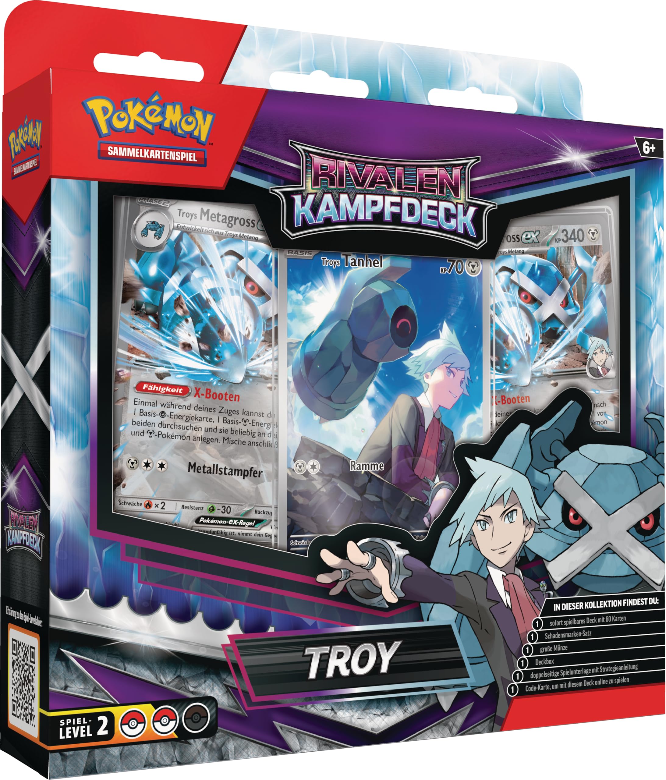 Pokémon-Sammelkartenspiel: Rivalen-Kampfdeck – Troy (1 sofort spielbares Deck mit 60 Karten) Angebot bei HelloDeals