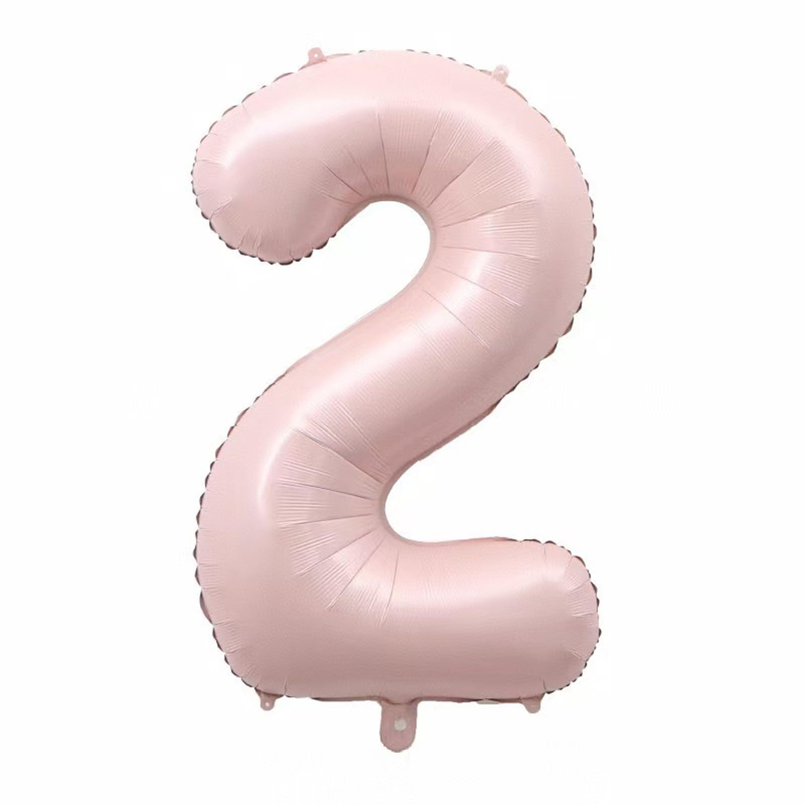 Alaoo Luftballon 2 Geburtstag Zahl, 40 Zoll Rosa Creme Folienballon, Riesenzahl Ballon für Mädchen Junge Geburtstag Party Dekoration Jahrestag Dekorationen Angebot bei HelloDeals