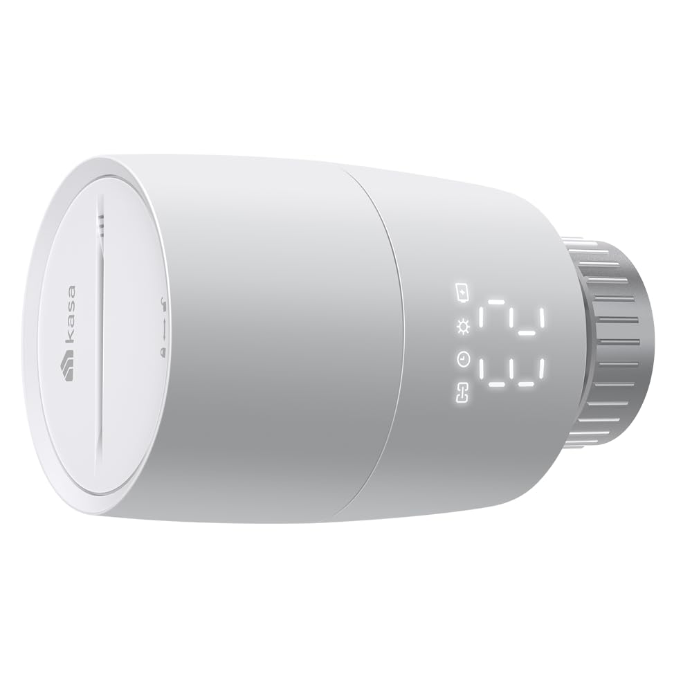 TP-Link Kasa smartes Heizkörperthermostat - Erweiterungseinheit, benötigt Kasa Hub, Heizungssteuerung (Kasa App, Zeitpläne, Geofencing, Fensteröffnungserkennung), Matter, Alexa, Apple Home Angebot bei HelloDeals