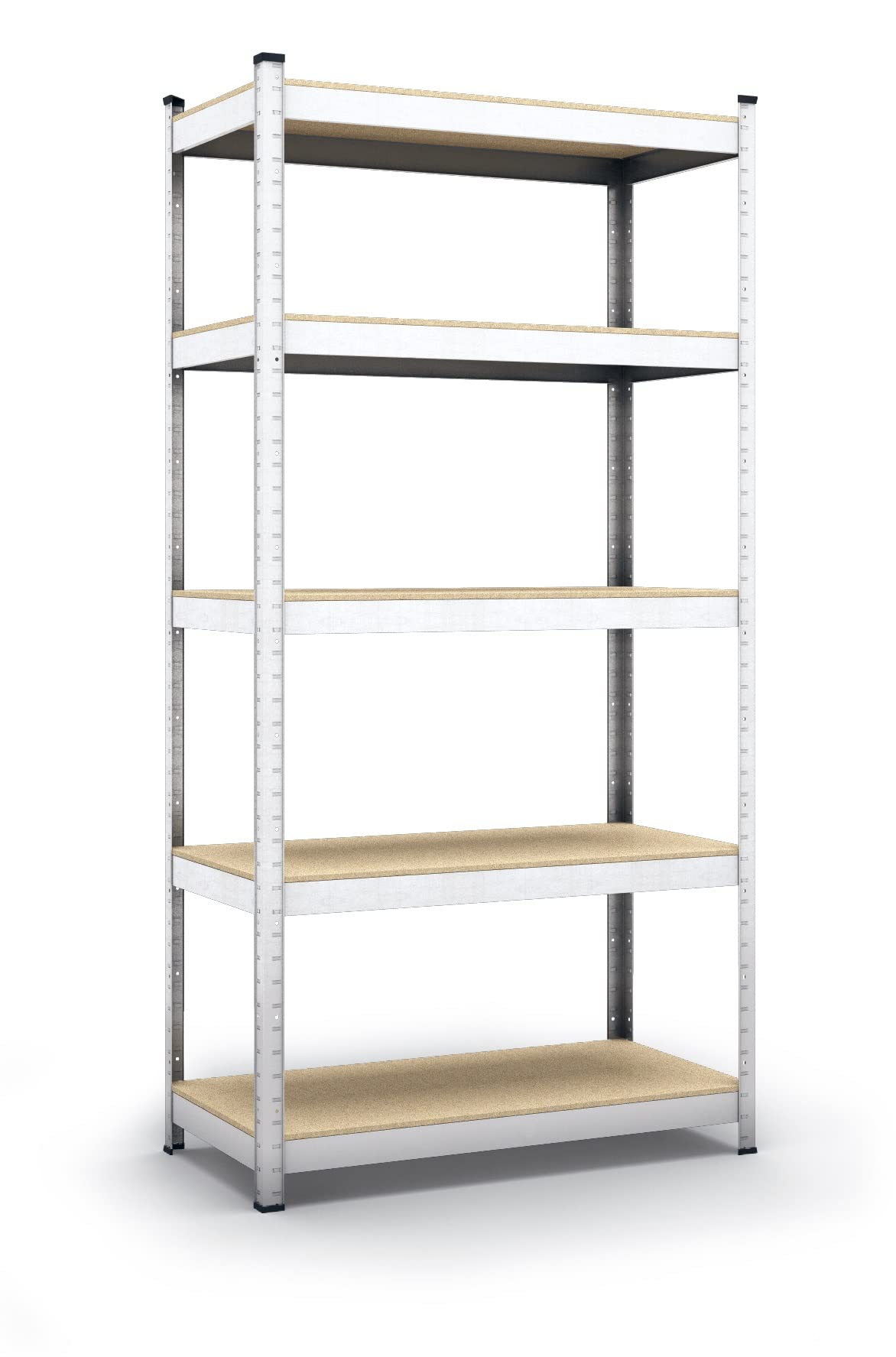 Panorama24 Lagerregal verzinkt belastbar bis 350kg - Maße: 180 x 75 x 30 cm, Regal Kellerregal Steckregal Werkstattregal Schwerlastregal 180x75x30cm verzinkt, 350kg Angebot bei HelloDeals