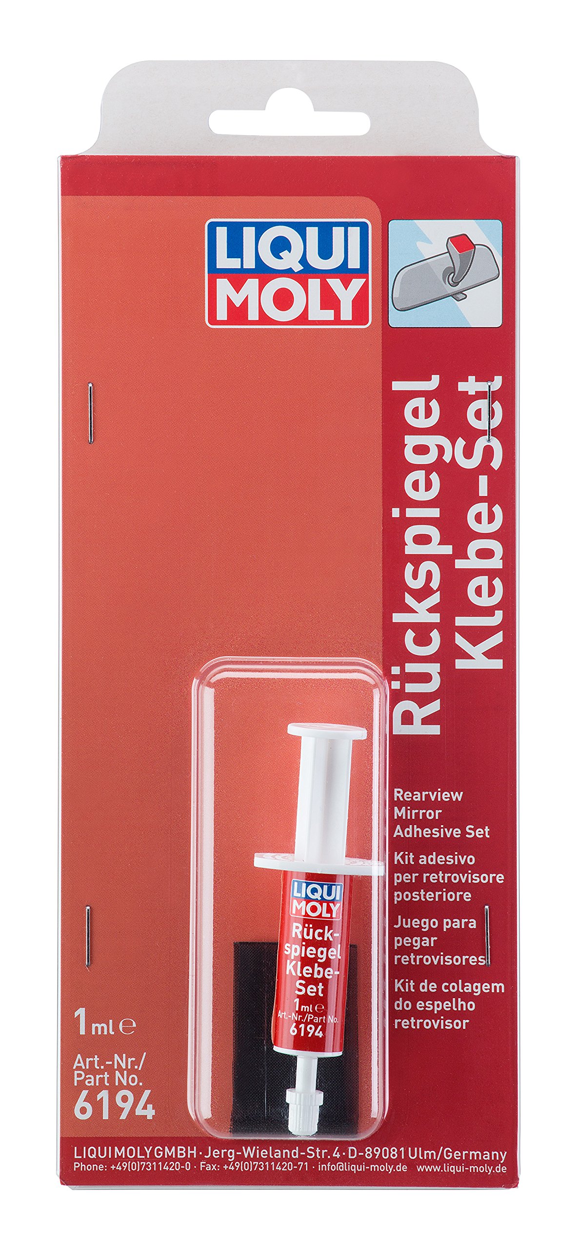 LIQUI MOLY Rückspiegel-Klebe-Set | 1 ml | Klebstoff | Art.-Nr.: 6194 Angebot bei HelloDeals
