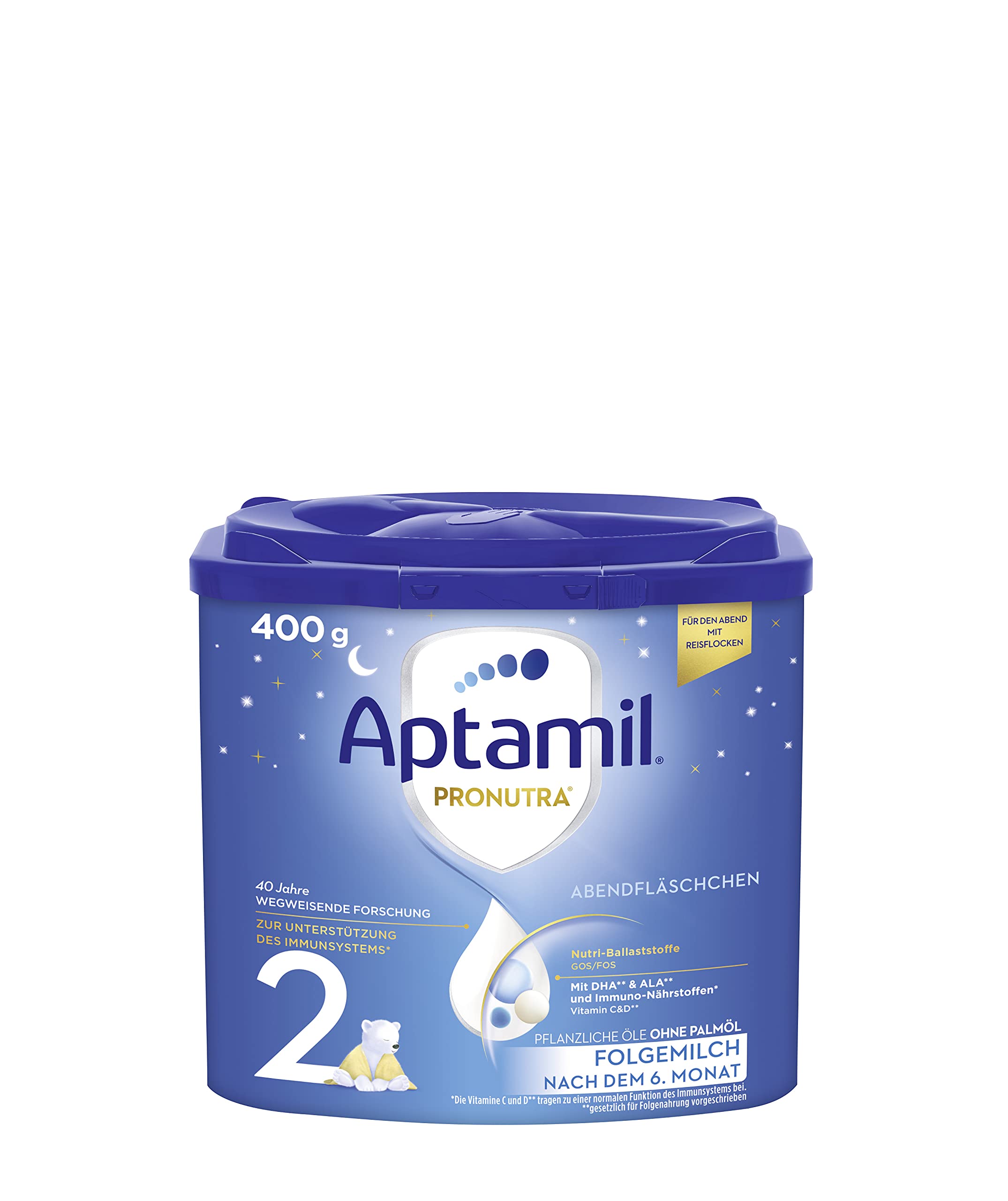 Aptamil Abendfläschchen, Folgemilch nach dem 6. Monat, Baby-Milchpulver (1 x 400 g) 400 g (1er Pack) Umbra Natur Angebot bei HelloDeals