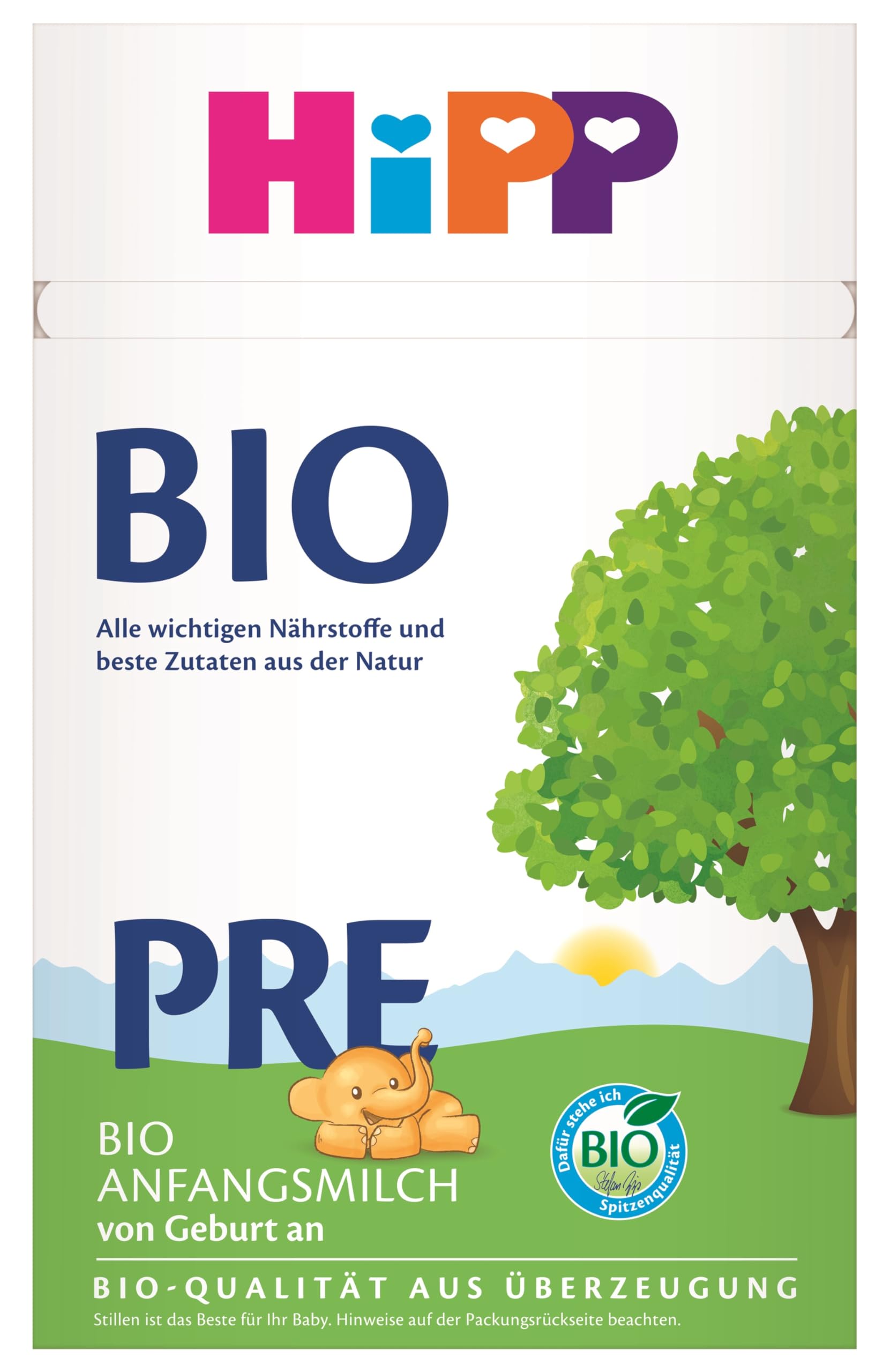 HiPP PRE Bio Anfangsmilch (4 x 600g), von Geburt an, enthält nur Lactose als Kohlenhydrat, in bester Bio-Qualität Pre BIO-Neu 600 g (4er Pack) Angebot bei HelloDeals