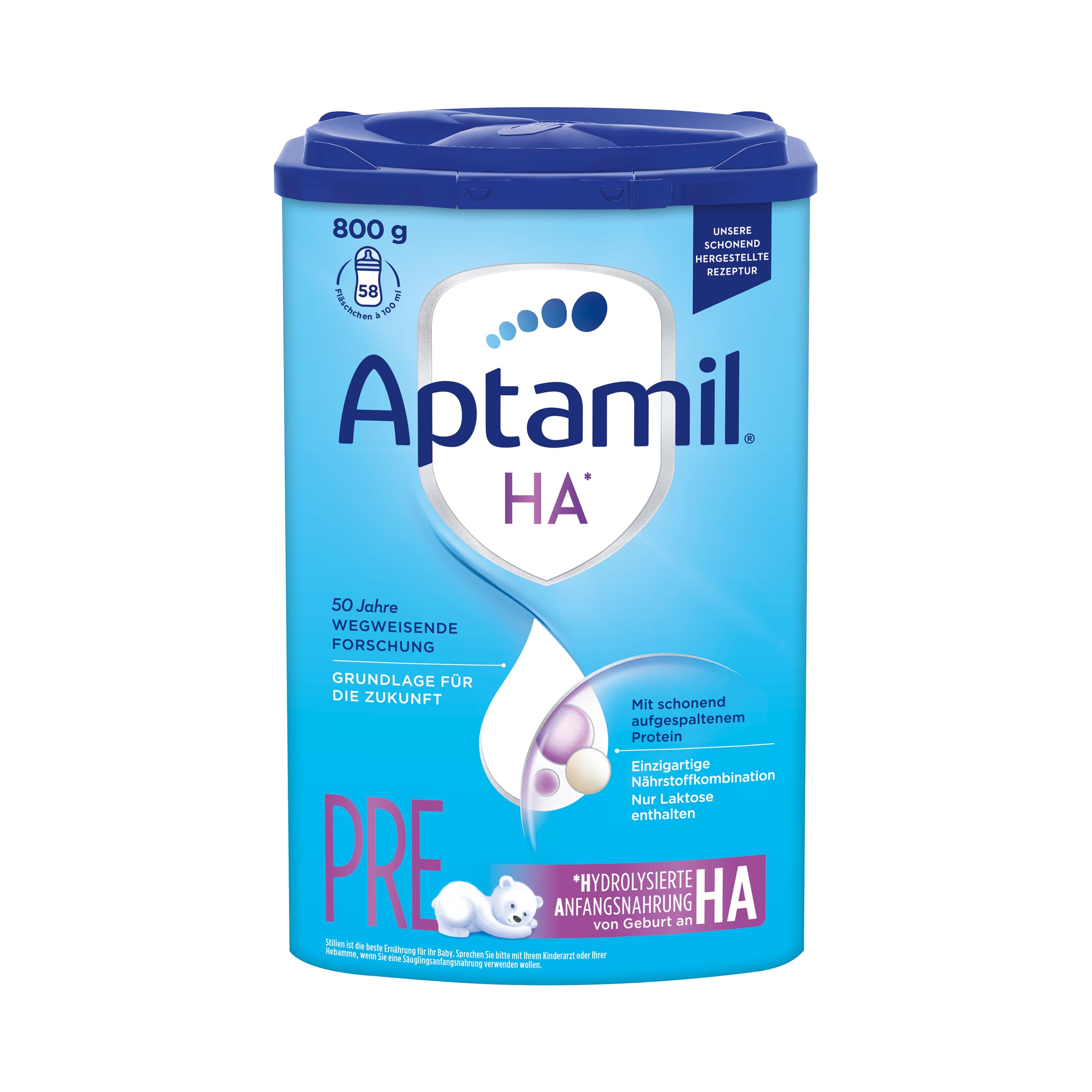 Aptamil HA PRE – Anfangsmilch von Geburt an, Mit DHA, Nur Laktose, Ohne Palmöl, Babynahrung, Milchpulver, 1x 800 g Aptamil HR PRE 800 g (1er Pack) Angebot bei HelloDeals