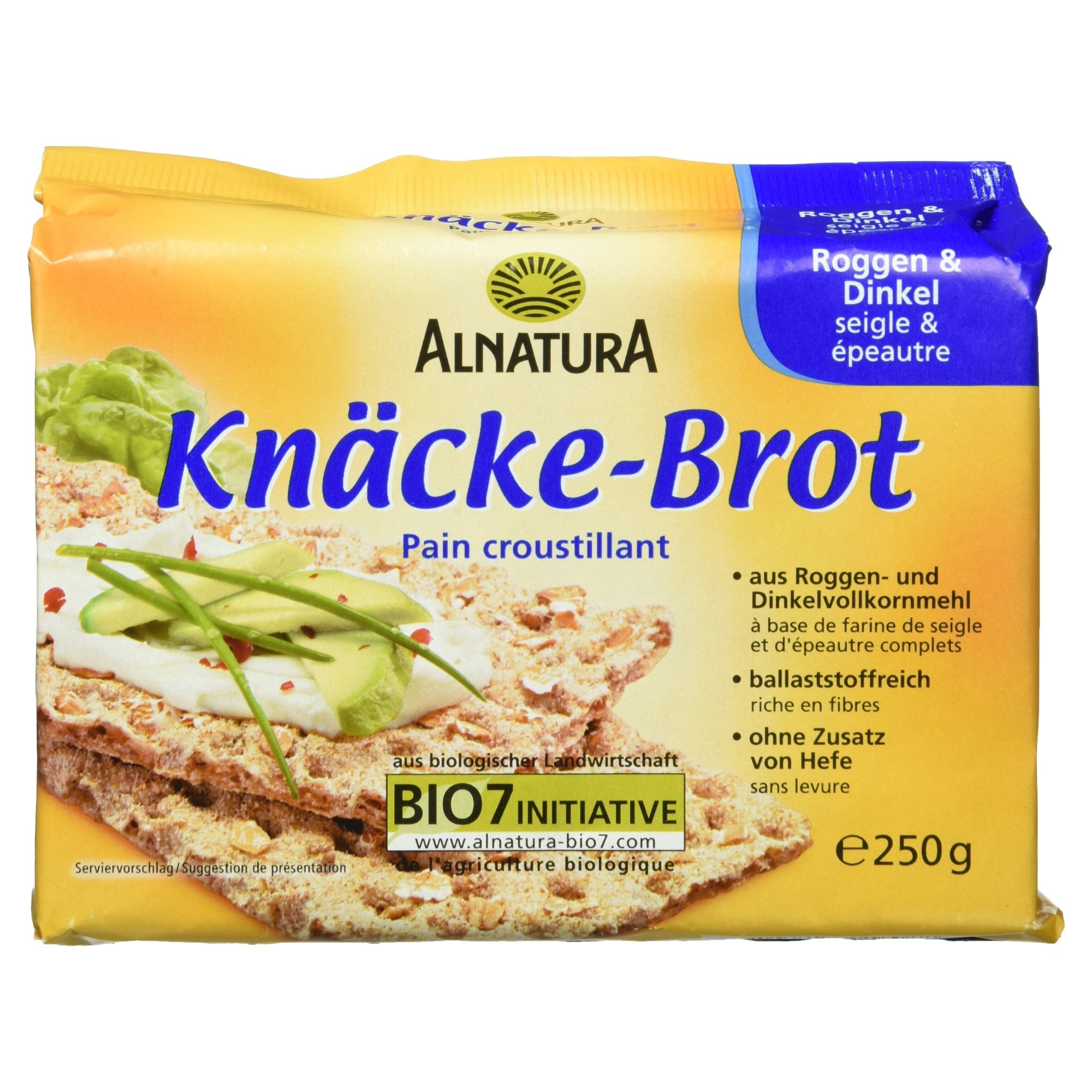 Alnatura Bio Knäckebrot Roggen und Dinkel, 250 g Roggen und Dinkel 250 g (1er Pack) Angebot bei HelloDeals