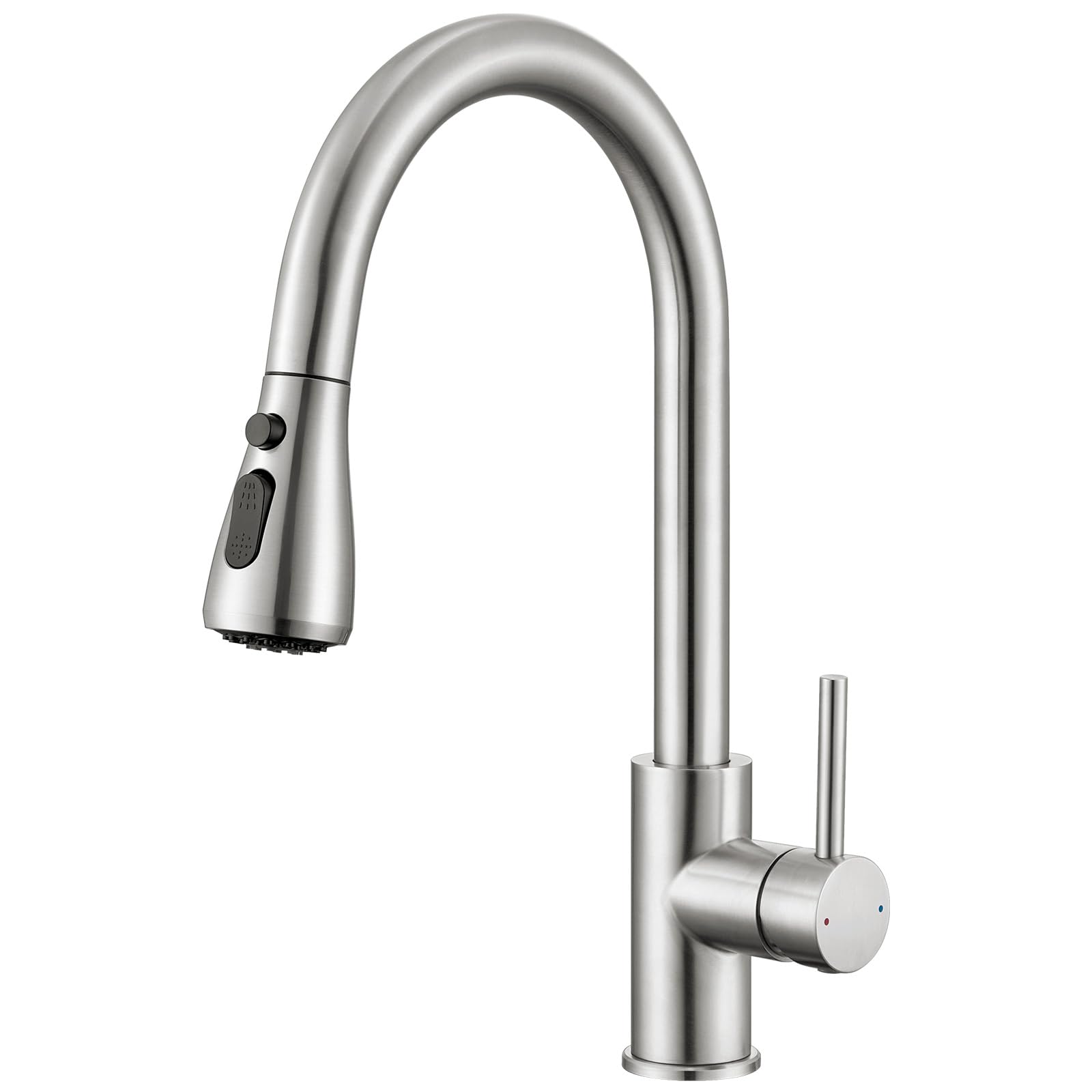 CECIPA Wasserhahn Küche mit 3 Modi, Hochdruck Küchenarmatur mit Brause Ausziehbar, Mischbatterie Küche 360° Schwenkbar, Einhebel Spültischarmatur Küche mit Hohem Bogen, Armatur Küche Edelstahl Edelstahl Gebürstet Angebot bei HelloDeals