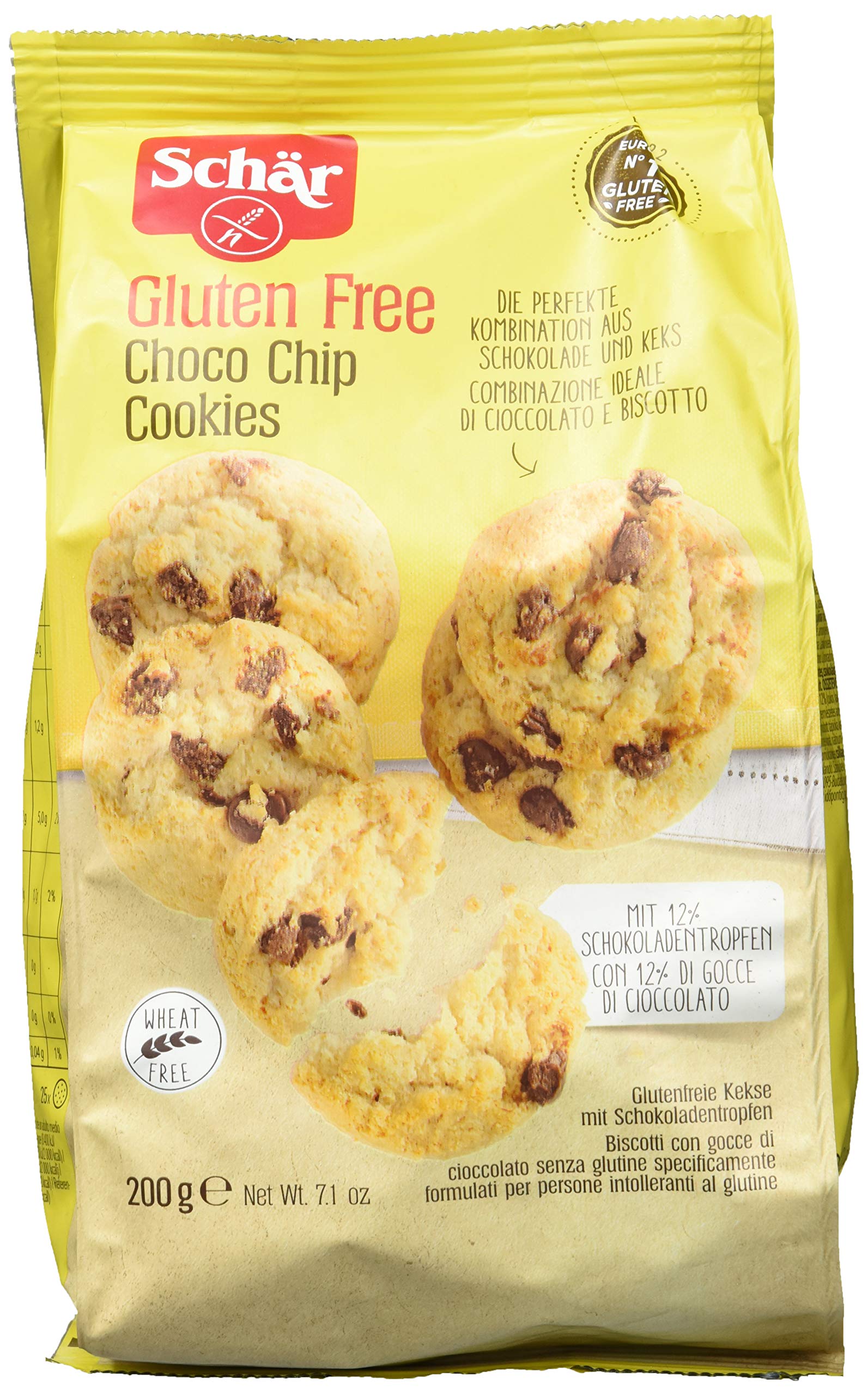 Schär Choco Chip Cookies glutenfrei, 200g Angebot bei HelloDeals