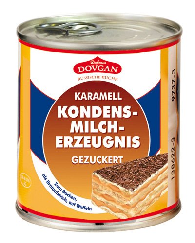 Dovgan Kondensmilch Gezuckert Karamell, 397 g Angebot bei HelloDeals