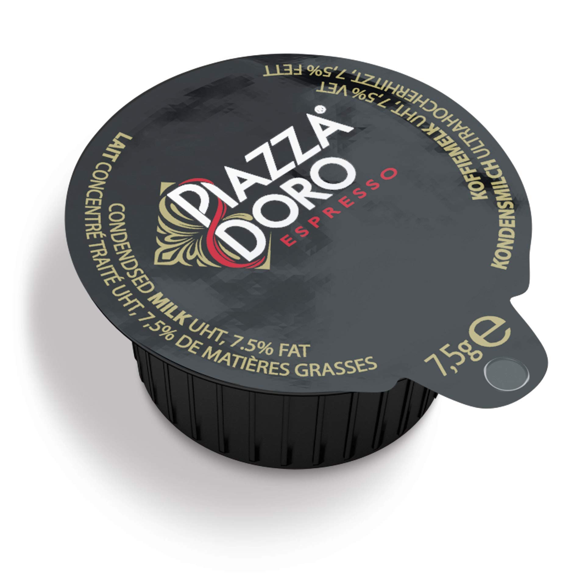 Piazza D'Oro Kondensmilch, hygienisch einzeln verpackt, für Tee & Kaffee geeignet, Tassenportion, 7,5% Fett, 7,5 g pro Portion, 240 Stück Kaffeesahne Angebot bei HelloDeals