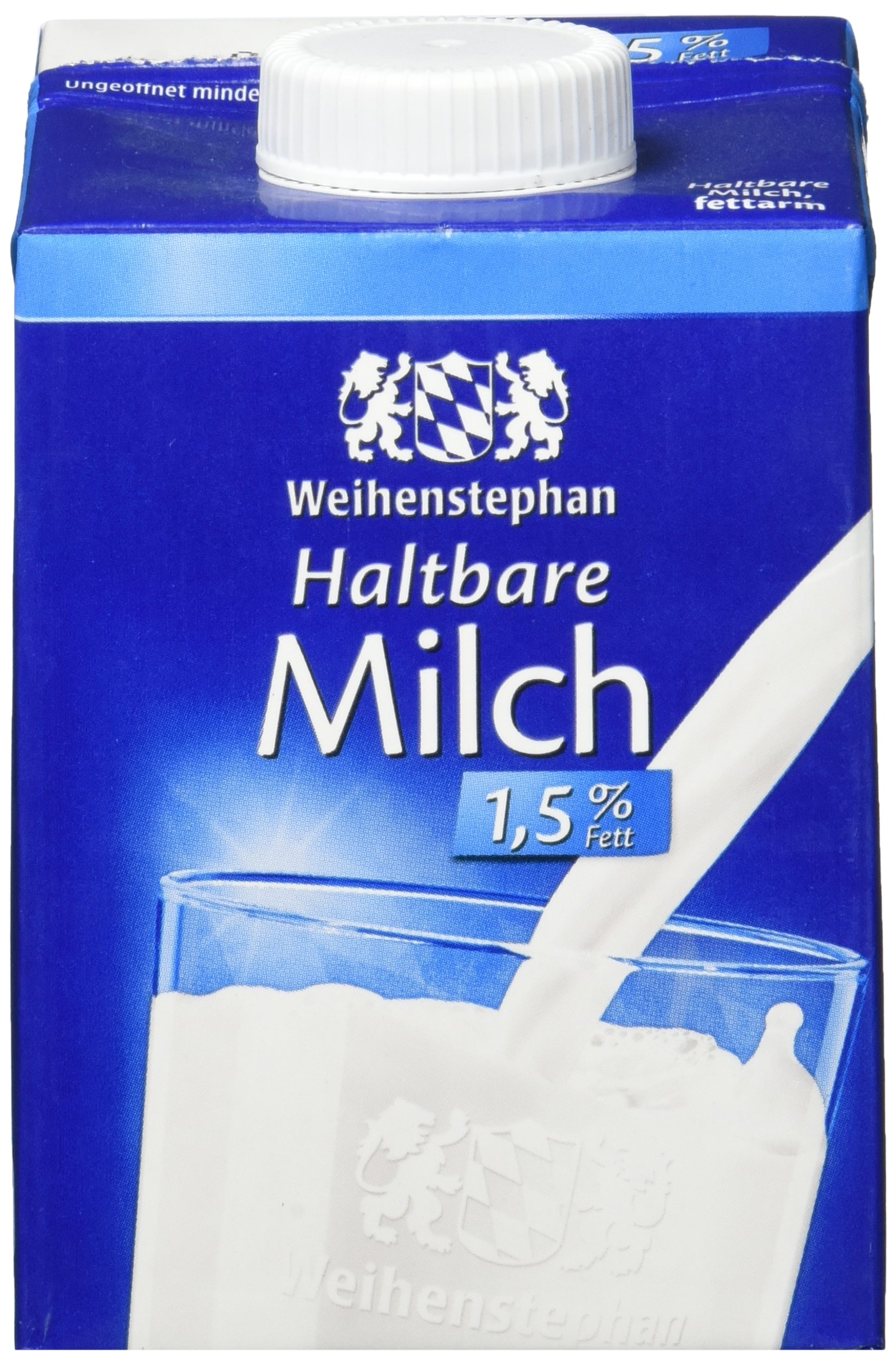 Weihenstephan Haltbare Milch 1.5 Prozent, 12er Pack (12 x 500 ml) Milch 500 ml (12er Pack) Angebot bei HelloDeals