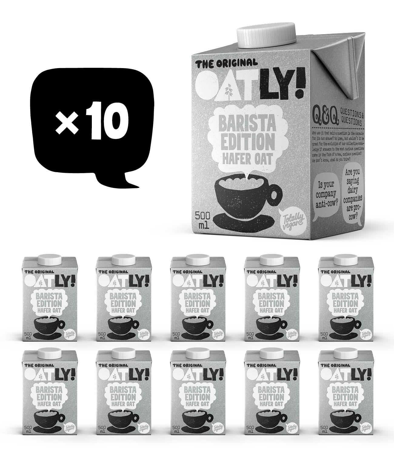 Oatly Haferdrink Barista Edition 500ml X 10 (Die Verpackung kann variieren) Angebot bei HelloDeals