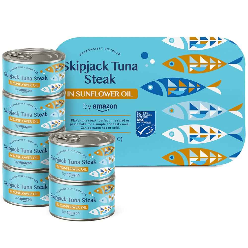 by Amazon Thunfischfilets, geschnitten, in Sonnenblumenöl, 195g, 6er-Pack Sonnenblumenöl 195 g (6er Pack) Angebot bei HelloDeals