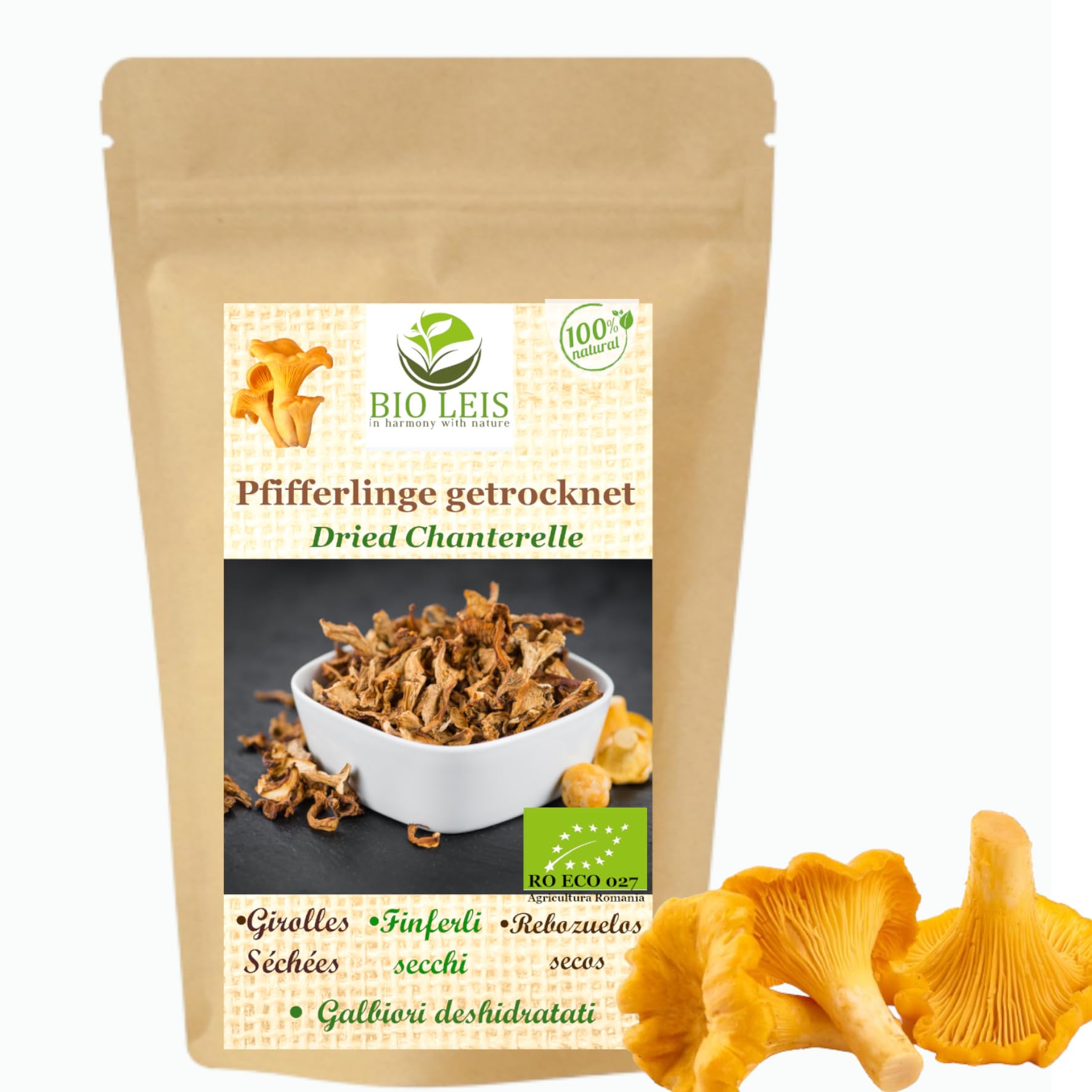 BIO Pfifferlinge getrocknet 200g I Pfifferlinge aus Wildsammlung I 100% Natürlich I 1A Qualität (200 gr) Angebot bei HelloDeals