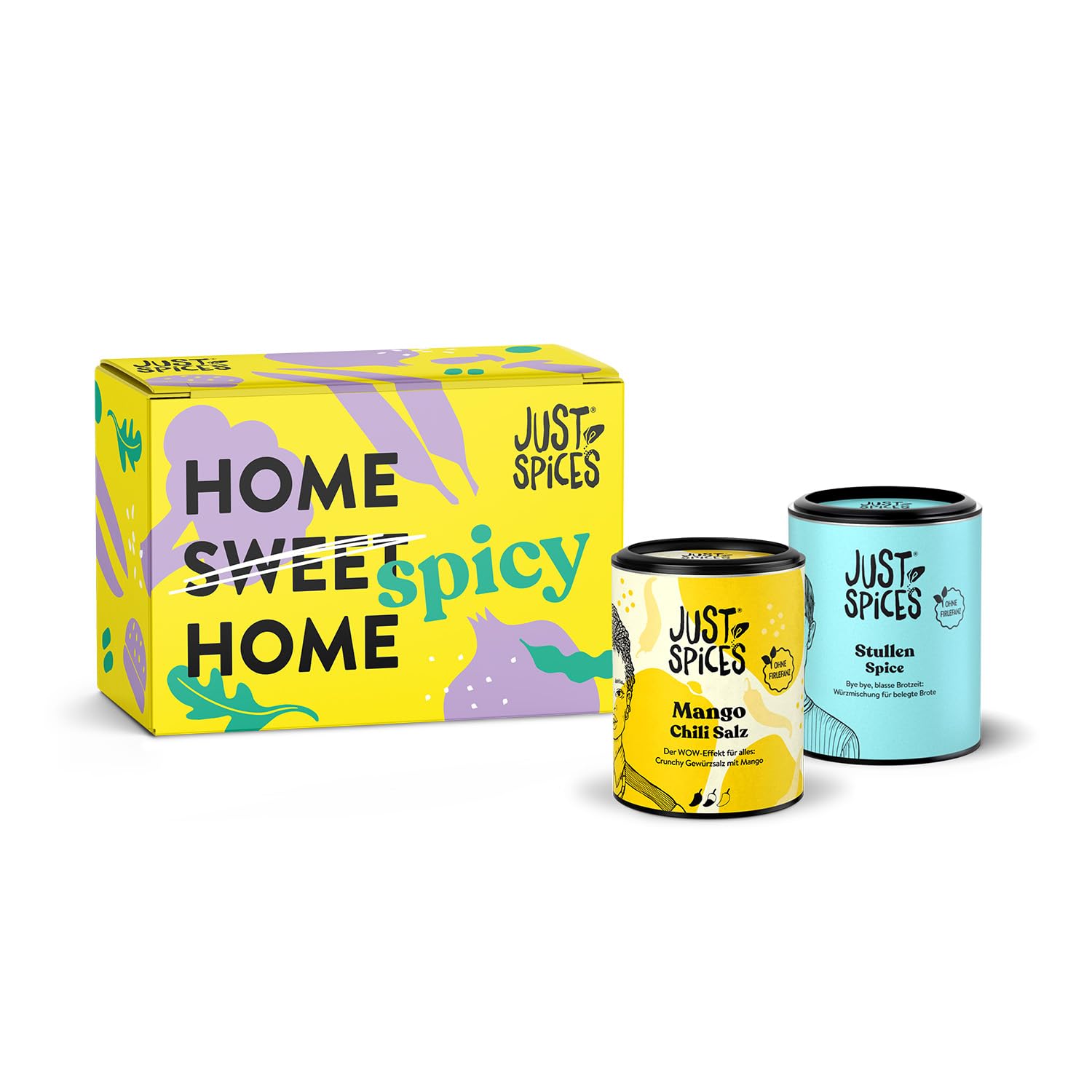 Just Spices Einzug Geschenkbox I Geschenkset mit 2 Gewürzdosen I Statt Salz & Brot I Geschenk für Einweihung, Richtfest und Umzug Zum Einzug Geschenkbox (2er) Angebot bei HelloDeals