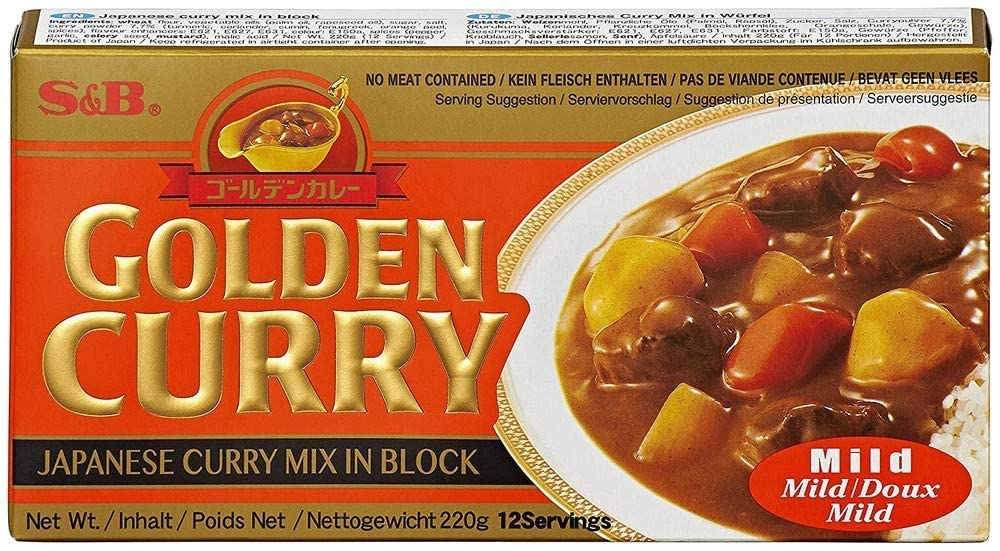 S&B Golden Curry mild – Japanische Gewürzmischung zur Zubereitung von Curry-Gerichten – 1 x 220 g Golden Curry, mild 220 g (1er Pack) Angebot bei HelloDeals