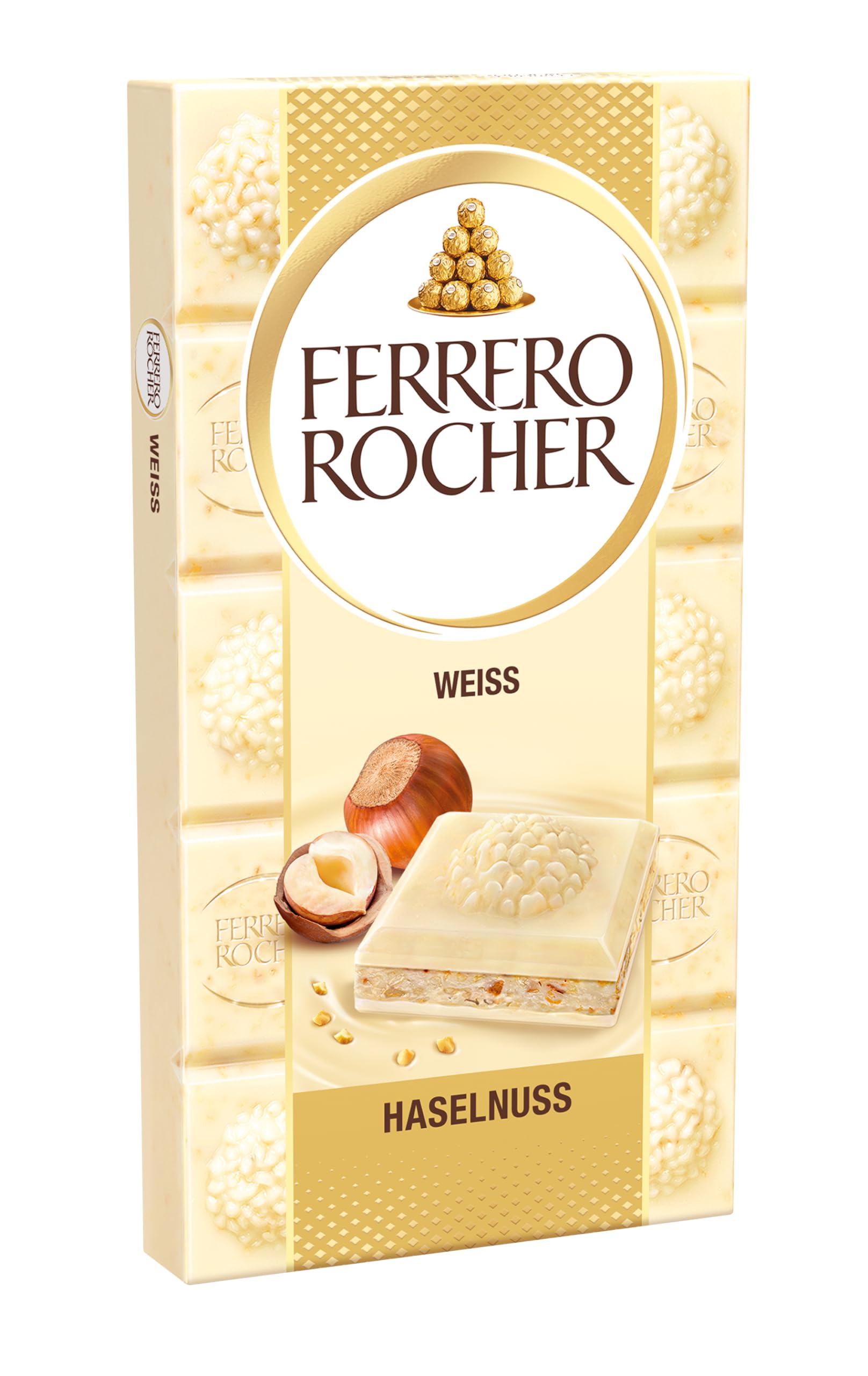 Ferrero Rocher Tafel – Weiße Schokolade mit Haselnuss – 1 x 90 g Schokoladentafel 90gr Weiss Angebot bei HelloDeals