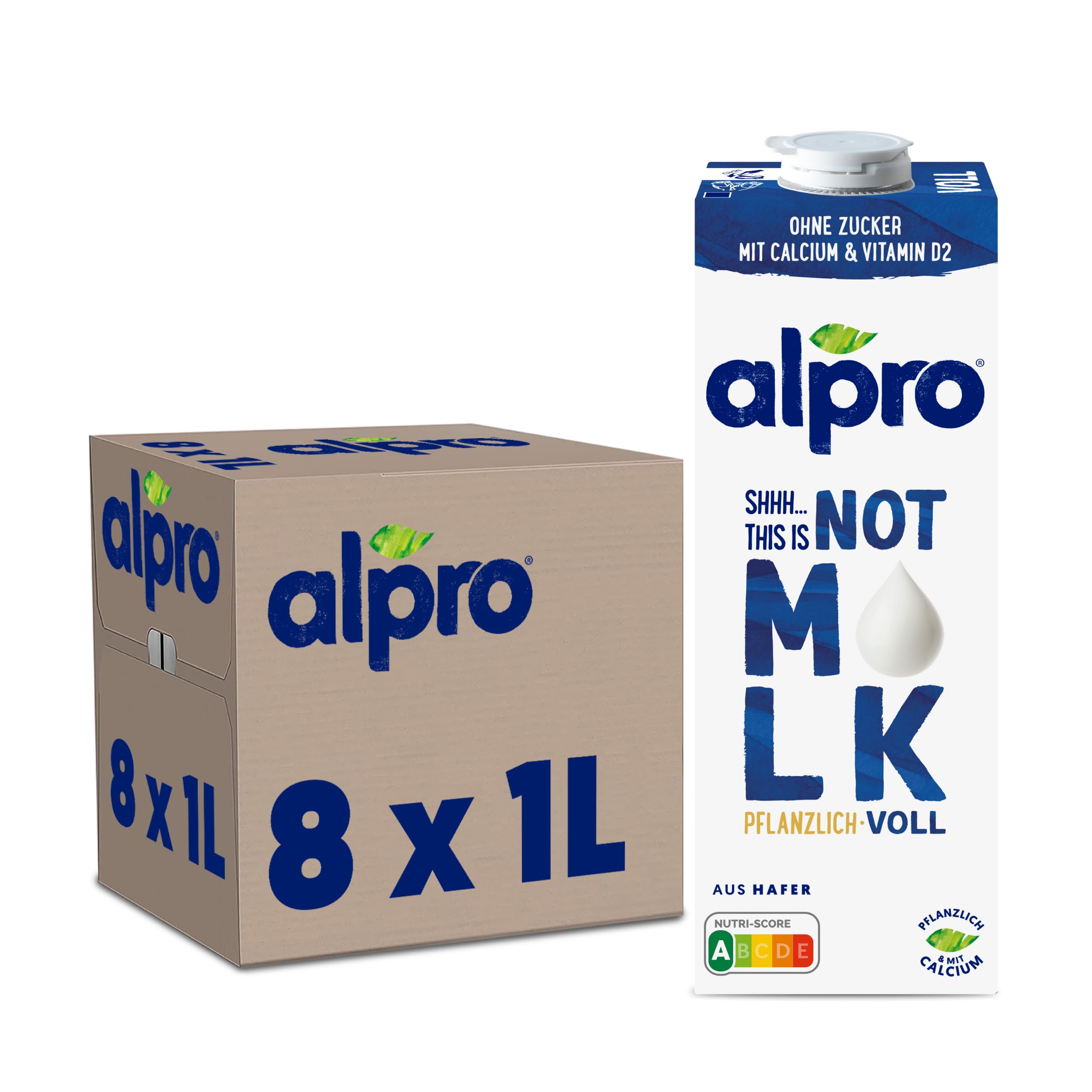 Alpro This is Not Milk 3,5 Prozent – Vegan und milchfrei – Von Natur aus laktosefrei – Reich an Ballaststoffen, Calcium und Vitaminen – 8 x 1 L – Haltbar This is Not Milk 3,5 Prozent 1 l (8er Pack) Angebot bei HelloDeals