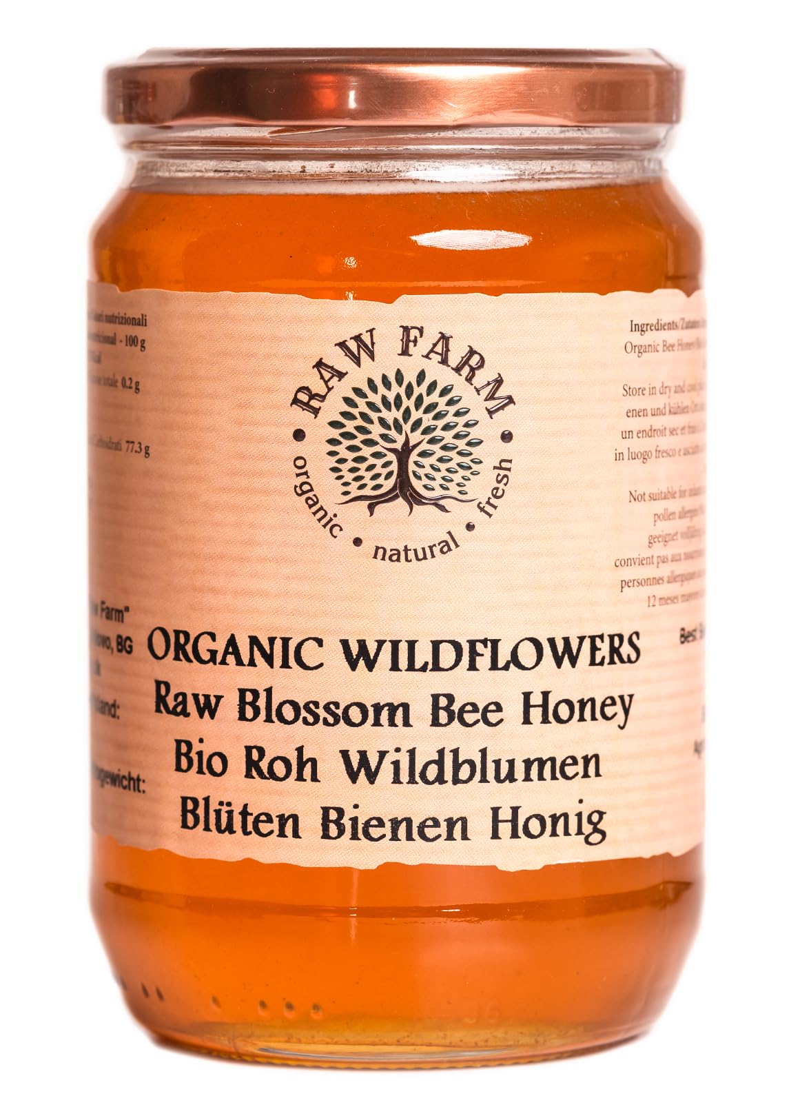 900g roher Bio-Wildblumenhonig, direkt vom Imker - Raw Farm WildblumenHonig 900 g (1er Pack) Angebot bei HelloDeals