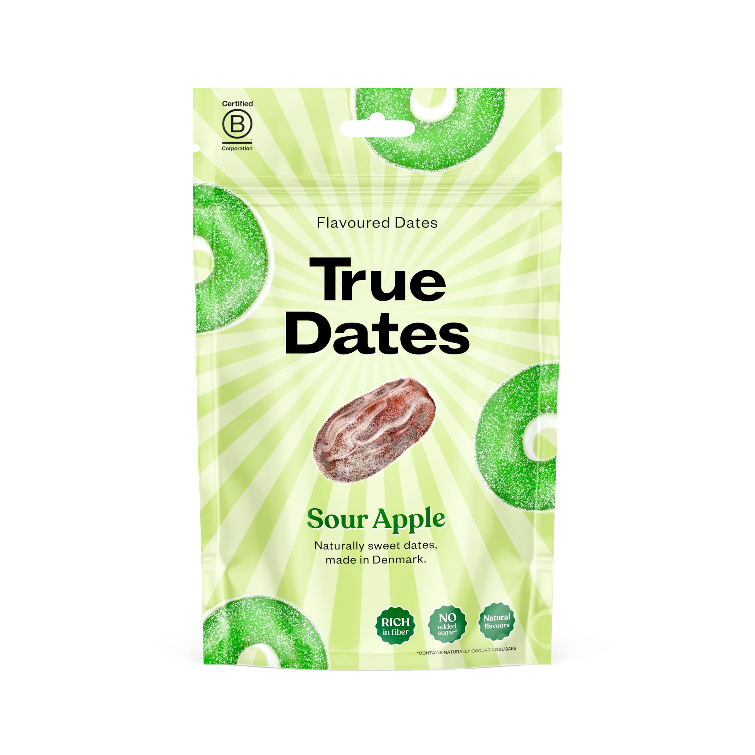 True Dates - Sour Apple | natürlich aromatisierte Datteln | Saurer Apfel-Geschmack | 100 g Green Apple Angebot bei HelloDeals
