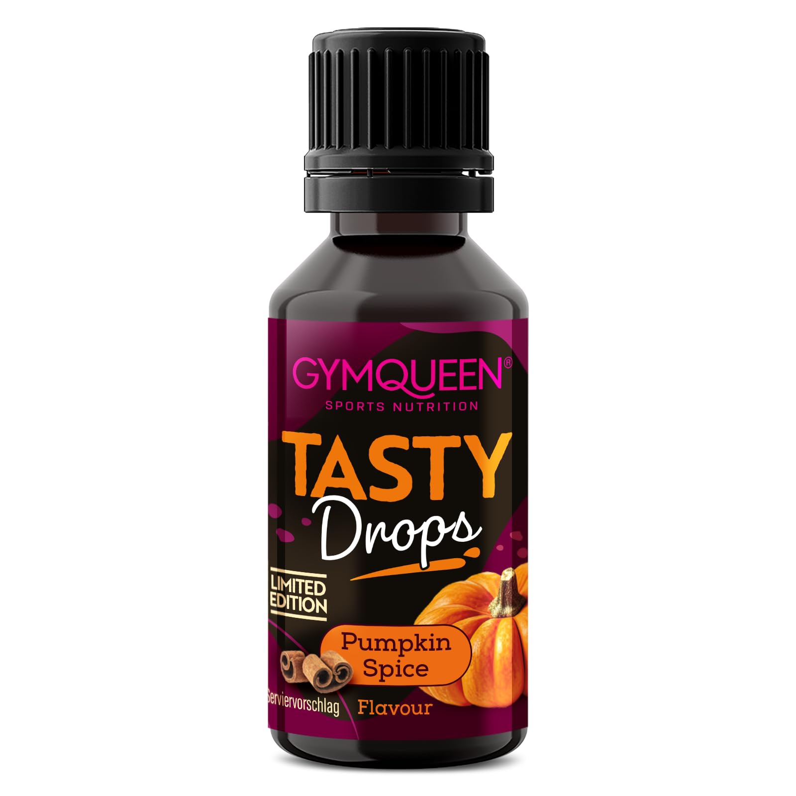 GymQueen Tasty Drops, Pumpkin Spice, Flavour Drops ohne Kalorien, 30ml Pumpkin Spice 30 ml (1er Pack) Angebot bei HelloDeals