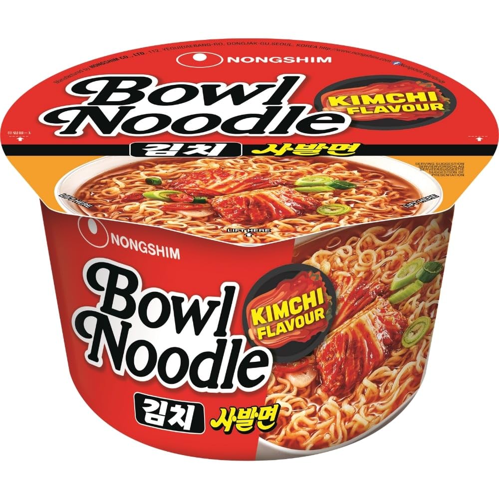 Nong Shim Instantnudeln Kimchi Bowl Noodle Soup – Koreanische Ramen Nudelsuppe - schnelle Zubereitung – 1 x 100g 100 g (1er Pack) Angebot bei HelloDeals