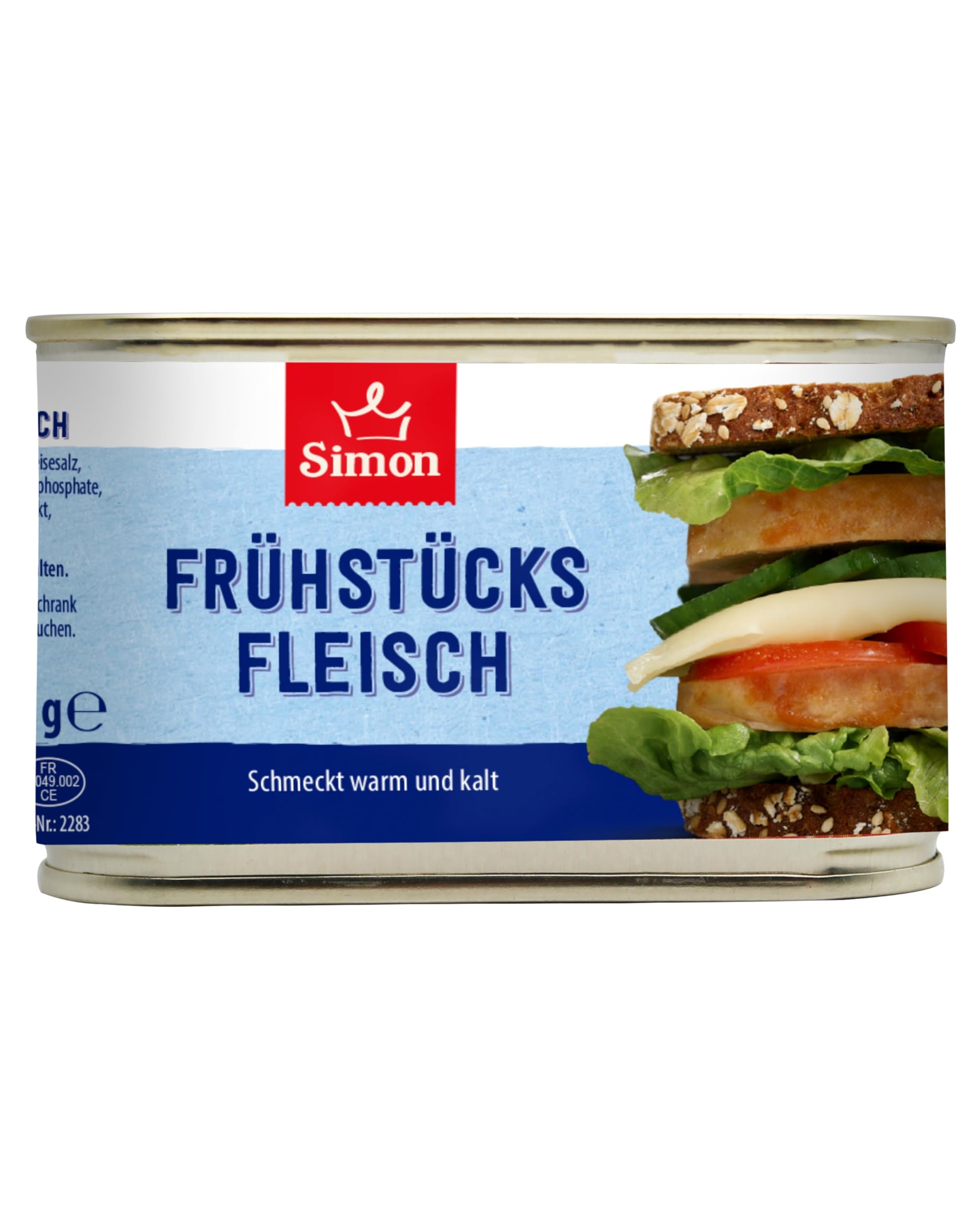 SIMON Frühstücksfleisch 200 g I Kombination aus Schweinefleisch & Kräutern I Fleischspezialität in recyclebarer Konserve I Vielseitige Proteinquelle I Authentische Hausmannskost 200 g (1er Pack) Angebot bei HelloDeals