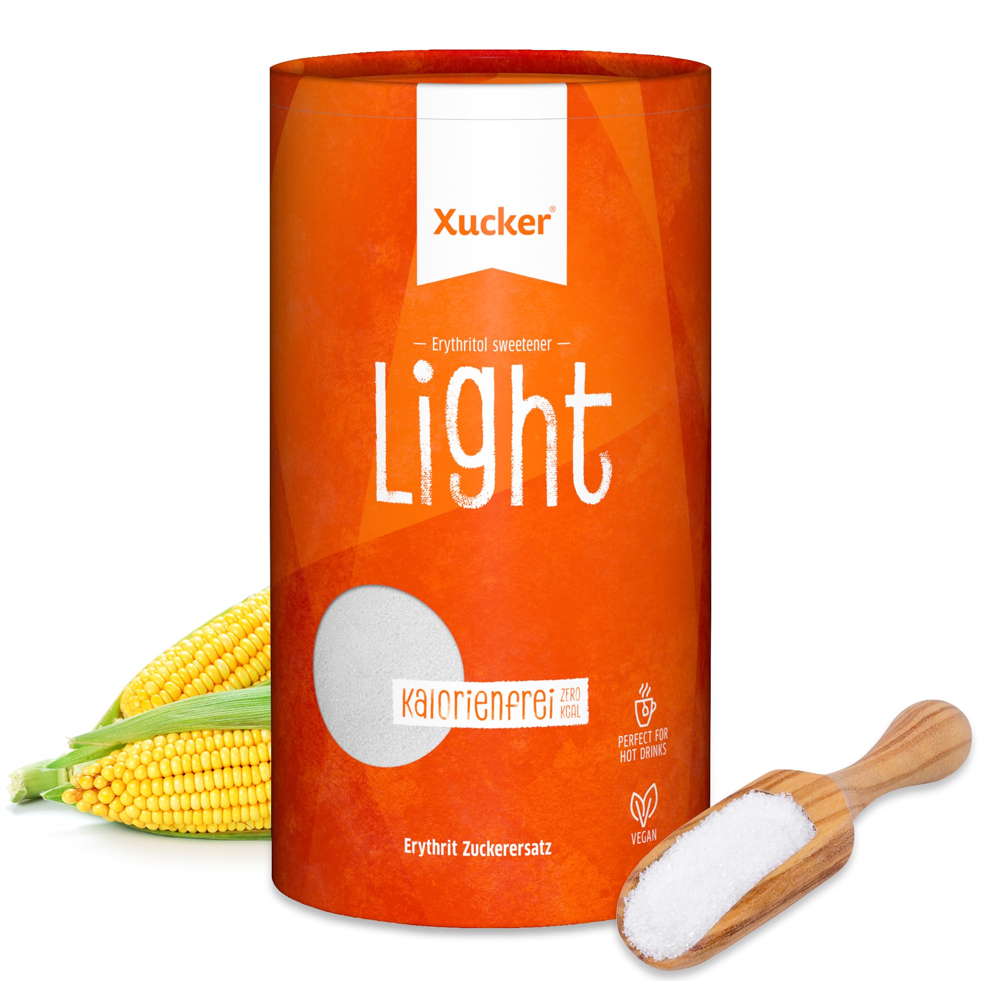 Xucker Light Erythrit 1kg Dose - kalorienfreier Kristallzucker Ersatz als Vegane & zahnfreundliche Zucker Alternative I zuckerfrei 0 kcal 100% sweet 1 kg (1er Pack) Angebot bei HelloDeals