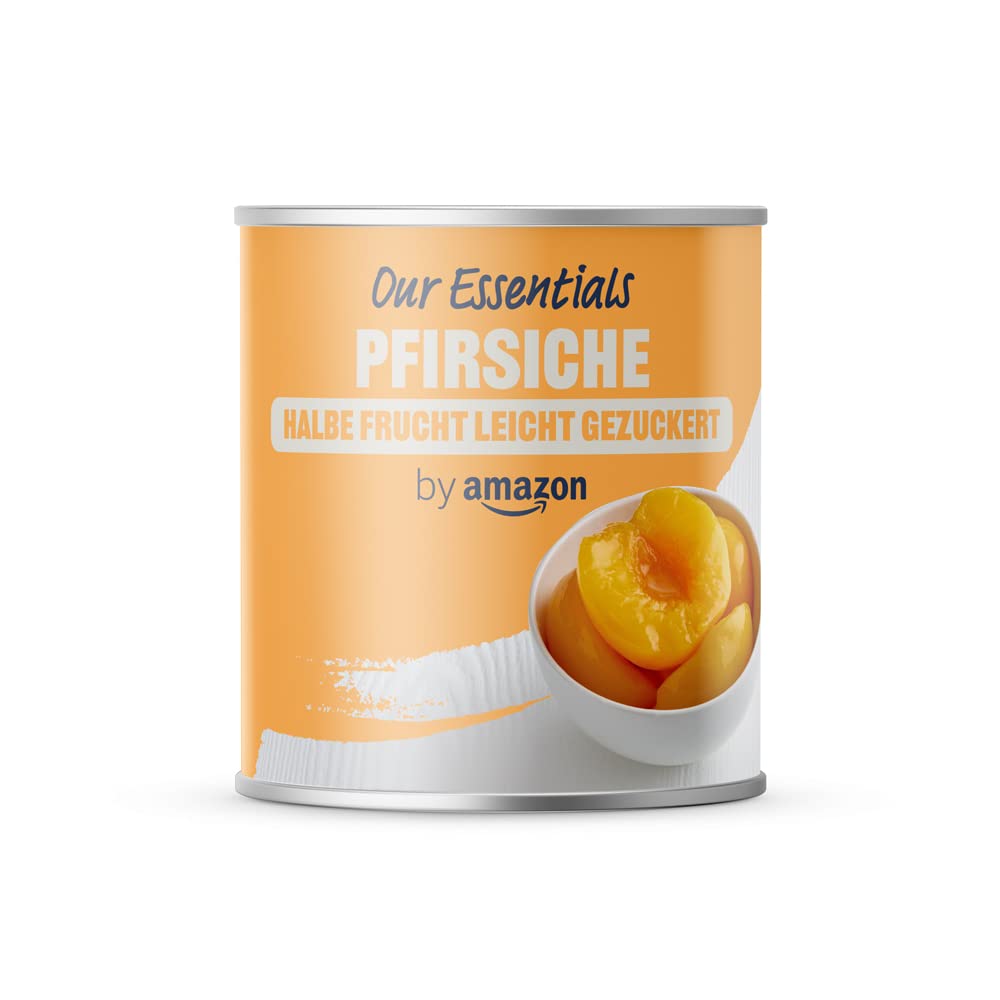 by Amazon Pfirsiche, halbe Frucht, leicht gezuckert, 820g (1er-Pack) 820g (1er-Pack) Pfirsische Angebot bei HelloDeals