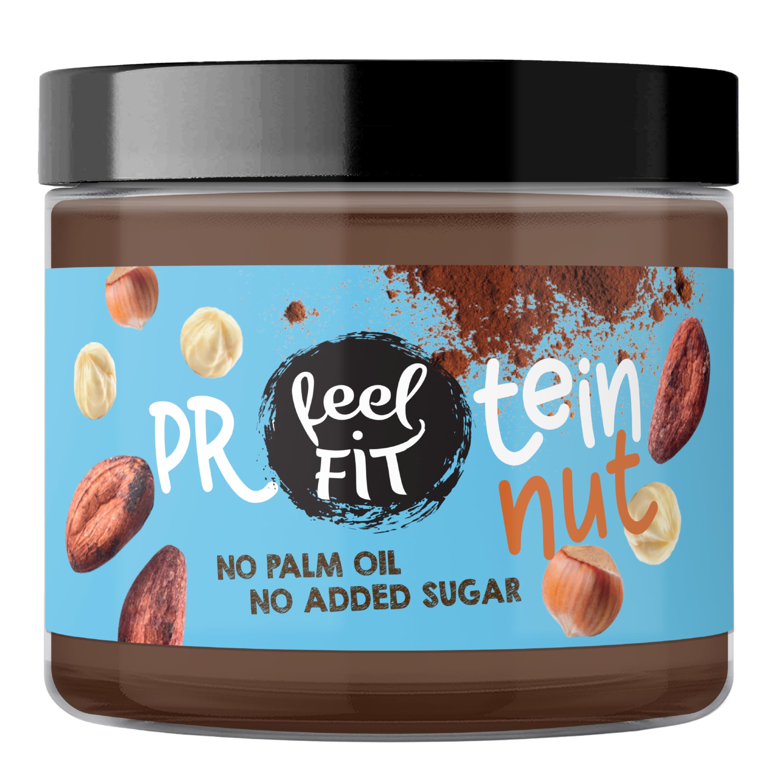 Feel fit Protein nut Kakao-Haselnuss-Aufstrich, ohne Zuckerzusatz, ohne Palmöl, Proteincreme 17%, 200g Protein NUT creme 200g 200g Angebot bei HelloDeals