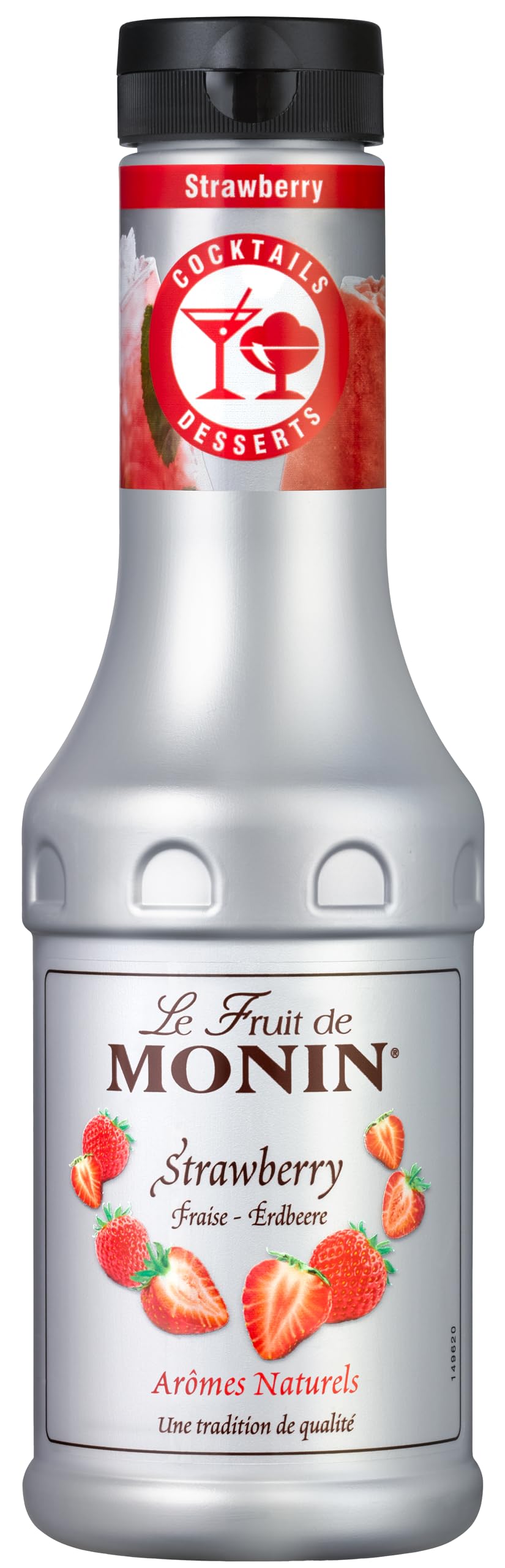 Monin Le Fruit Erdbeere - FruchtPüree Mix Erdbeere (1 x 0,5l) – Erdbeerpüree & Fruchtzubereitung für Cocktails, Smoothies & Desserts Angebot bei HelloDeals