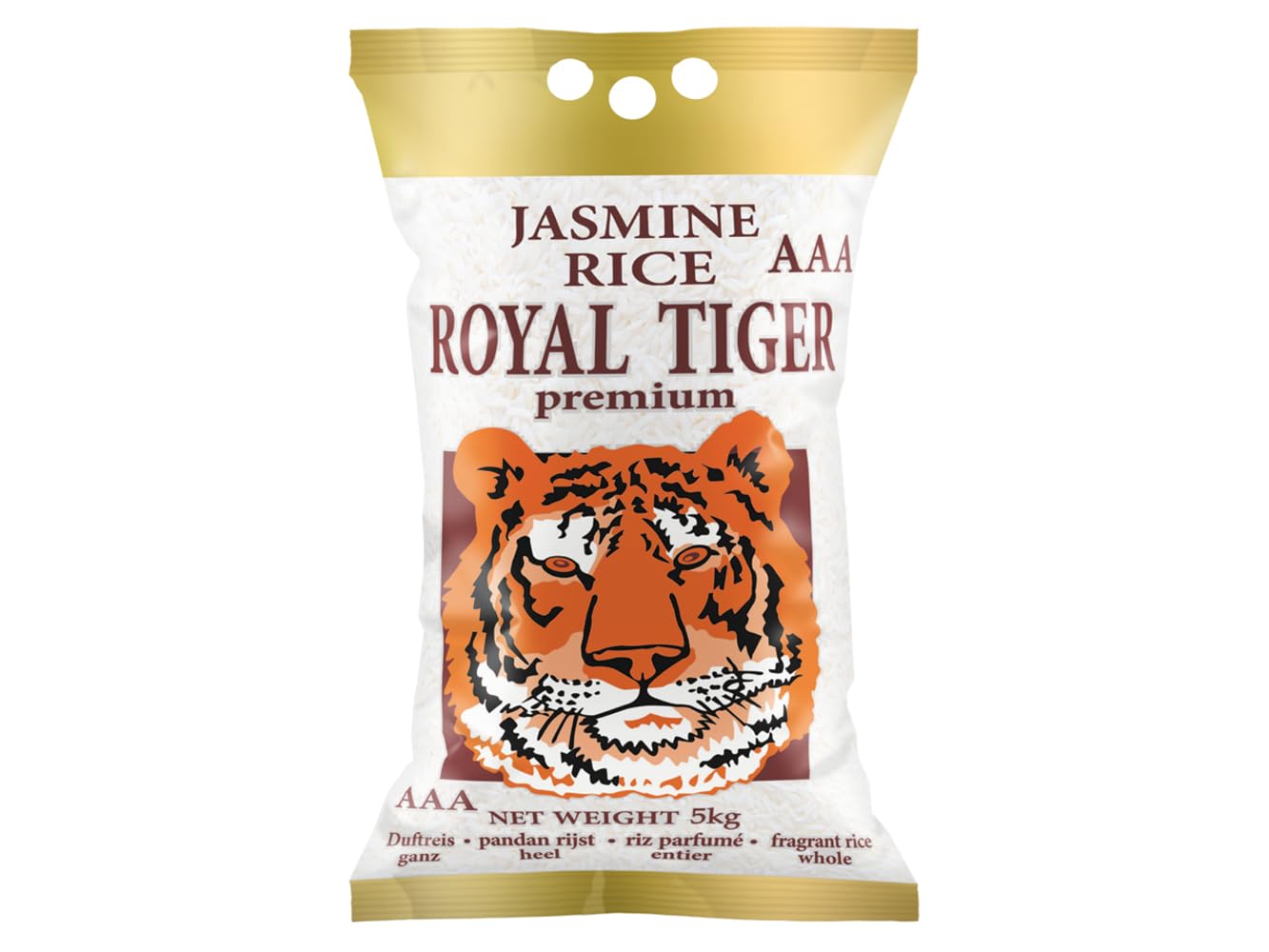 [ 5kg ] ROYAL TIGER Jasmin Duftreis / Jasmin Reis, ganz / Jasmine Rice AAA 5 kg (1er Pack) Angebot bei HelloDeals