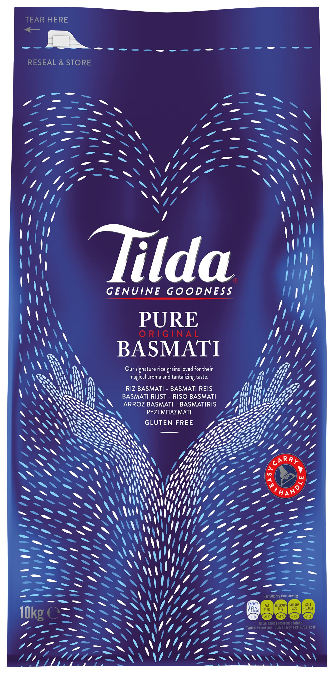 Tilda Pure Original Basmati Rice, 1er Pack (1x10kg) 10 kg (1er Pack) Angebot bei HelloDeals