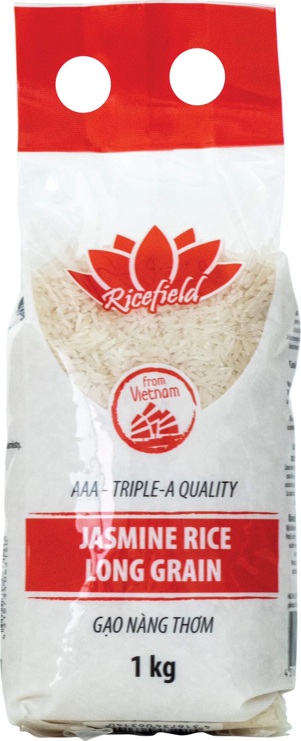 RICEFIELD Jasminreis 100%, Langkorn, 1 kg 1 kg (1er Pack) Angebot bei HelloDeals