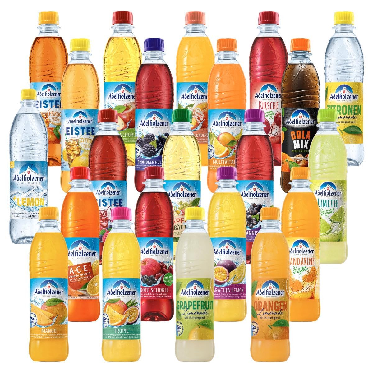 Adelholzener Mischpaket 22 Flaschen je 0,5l, incl Mehrweg Pfand Angebot bei HelloDeals