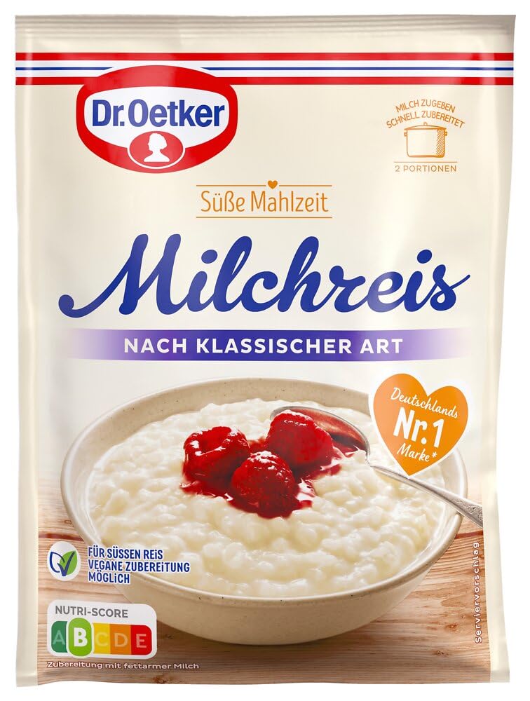 Dr. Oetker Süße Mahlzeit Milchreis nach klassischer Art, 16er Pack – Milchreis-Mischung für einen Klassik Milchreis. Eine einfache und schnelle Zwischenmahlzeit Angebot bei HelloDeals