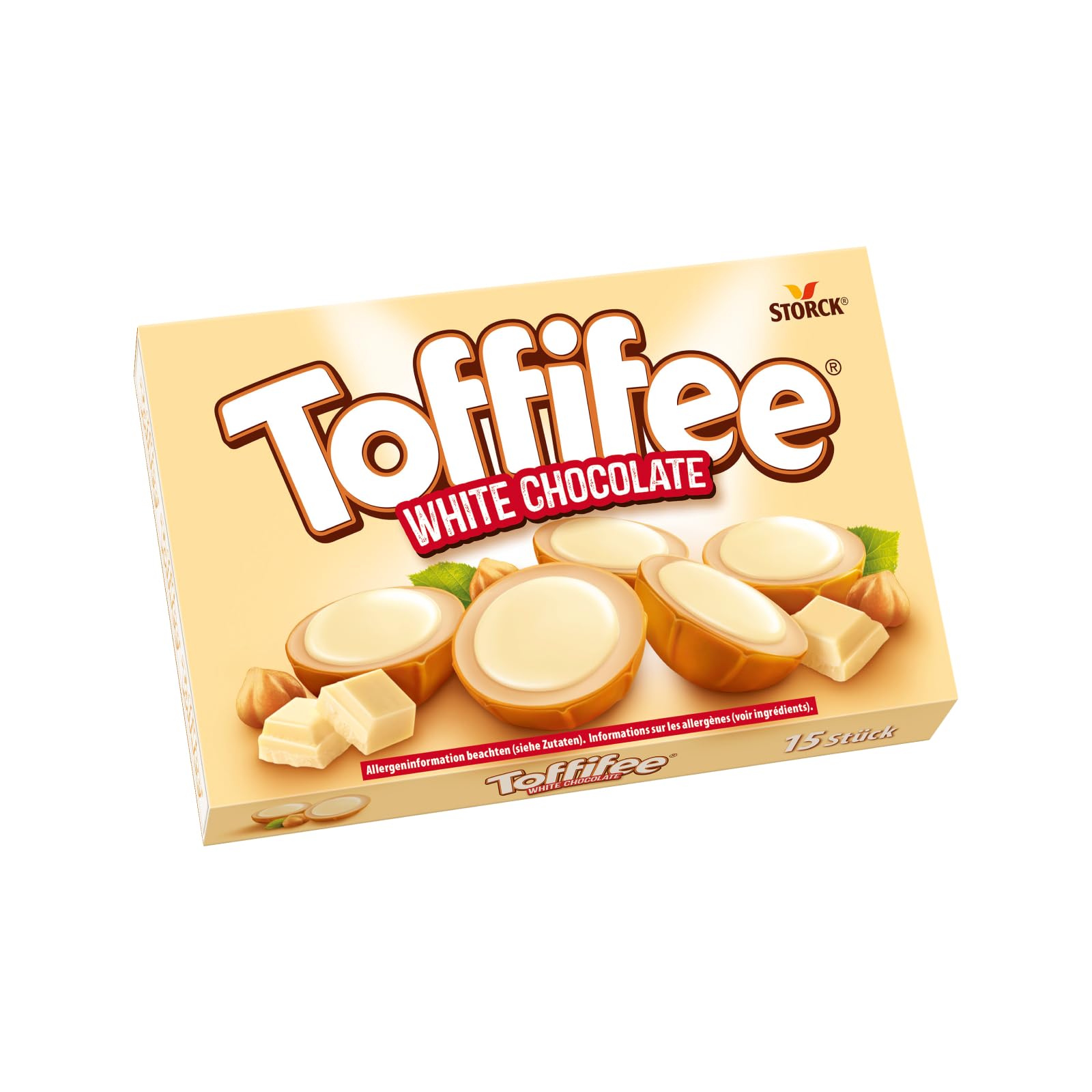 Toffifee White Chocolate – 1 x 125 g – Haselnuss in Karamell mit heller Creme und weißer Schokolade – ideal zum gemeinsamen Naschen und Teilen 1 x 125g White Angebot bei HelloDeals