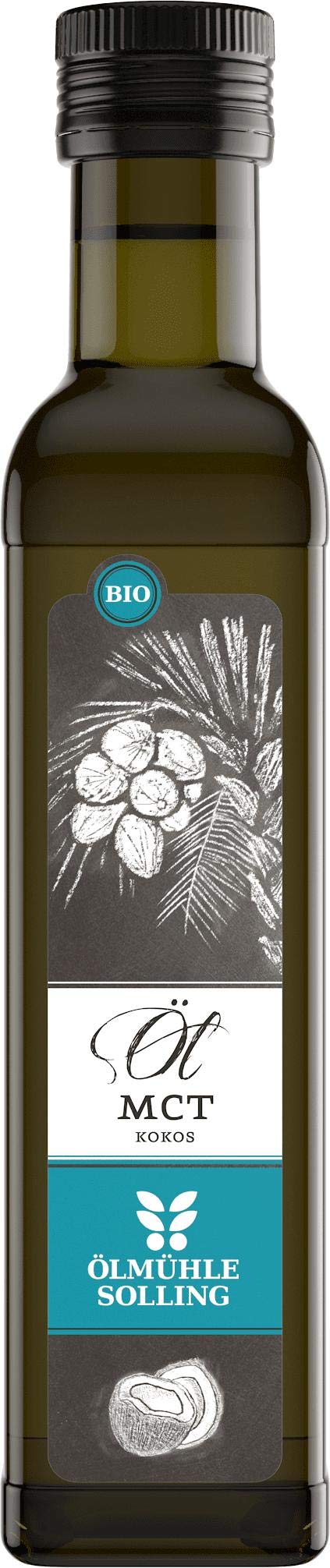 ÖLMÜHLE SOLLING - BIO MCT-ÖL | hergestellt aus 100% nativem Bio-Kokosnussöl | Ideal für Low-Carb-, Paleo- und ketogene Ernährung | Inhalt: 250 ml Angebot bei HelloDeals