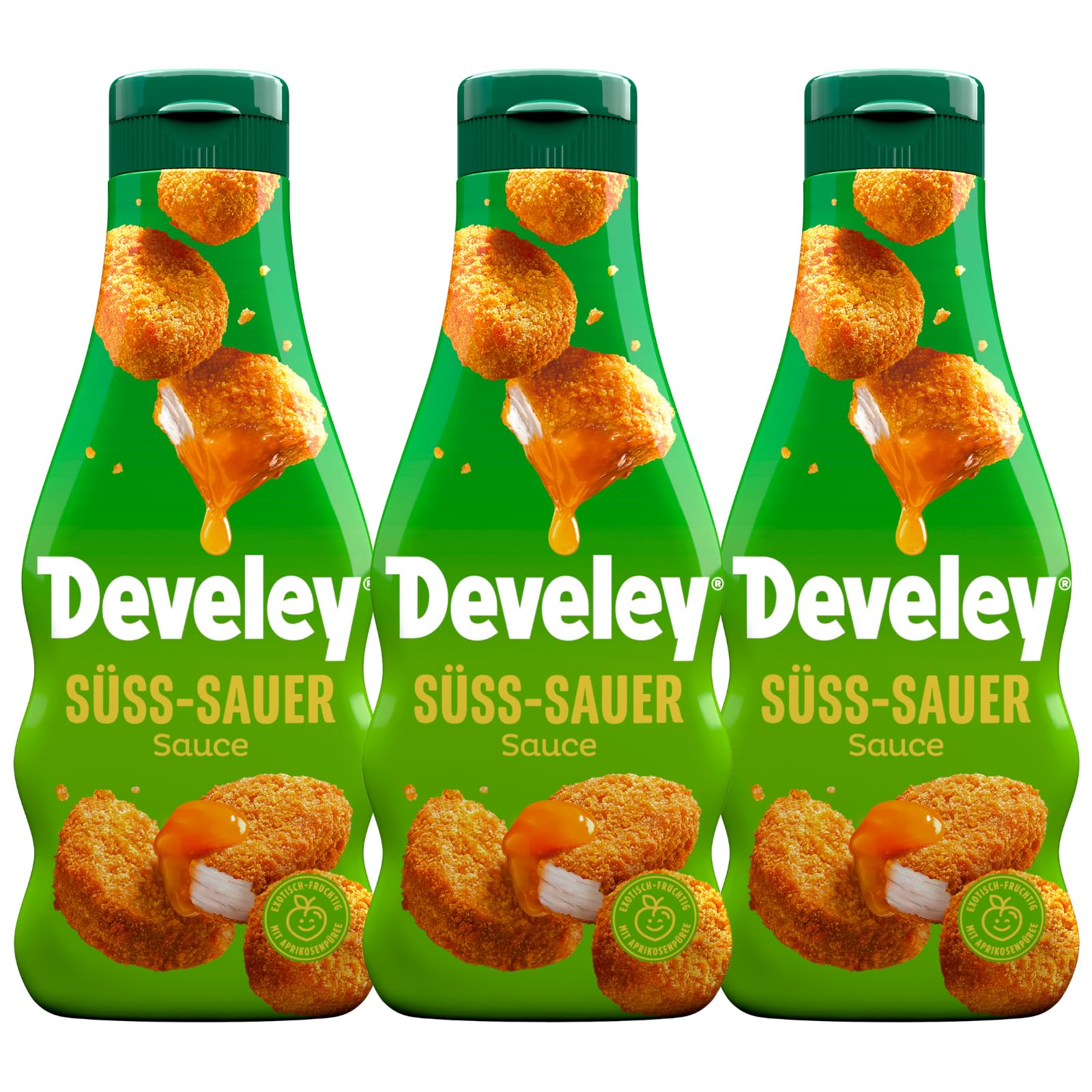 DEVELEY 3er Saucen Bundle, 3 * 250ml, Süßsauer Sauce, Squeeze-Flasche, Dip Süss-Sauer Angebot bei HelloDeals