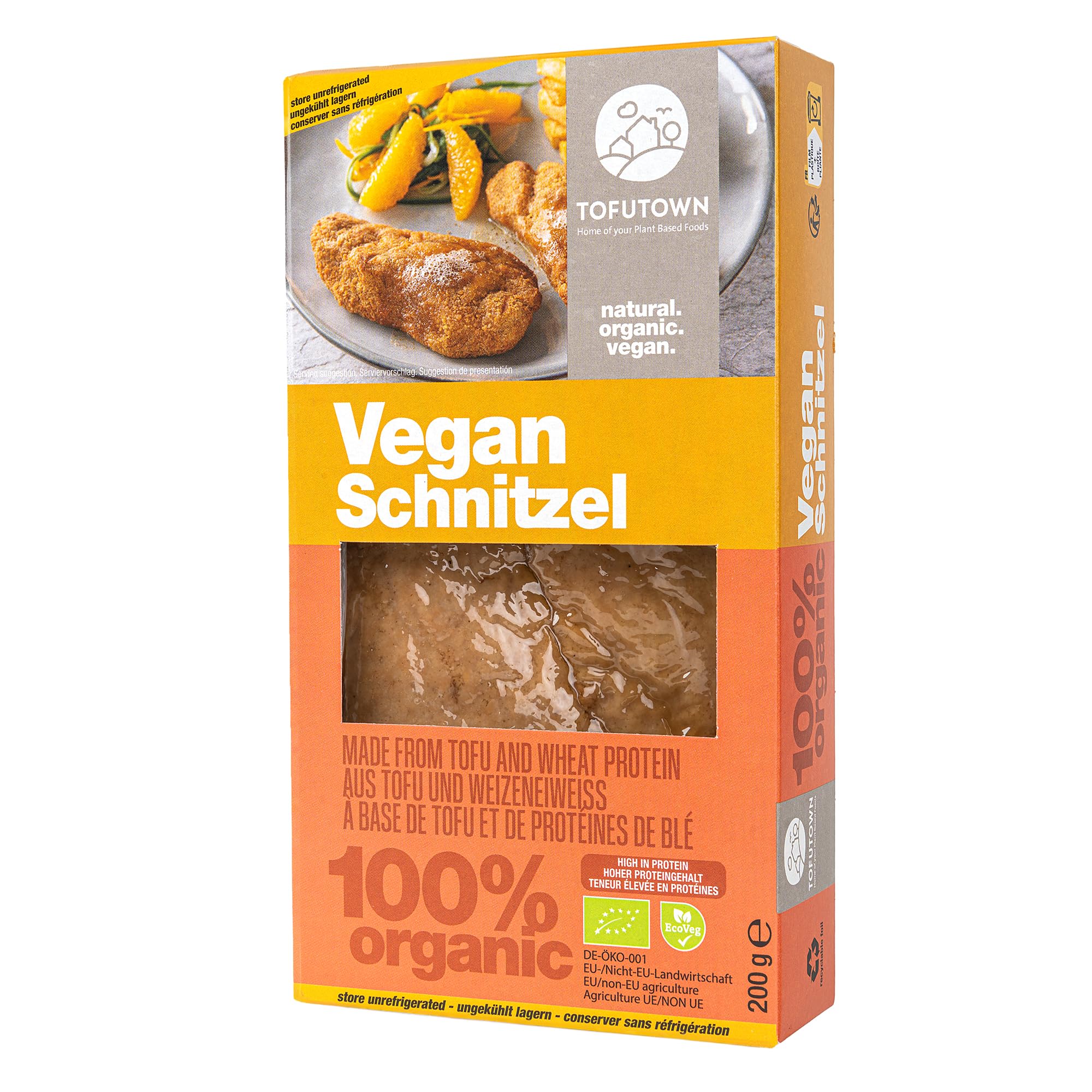TofuTown Bio Vegan Chicken Fillets (6x200g) | Natürliche & Regionale Herstellung | Hoher Proteinanteil & Leckeren Geschmack – Vegan | Ohne Künstliche Zusatzstoffe | Ideal als Fleischersatz Angebot bei HelloDeals