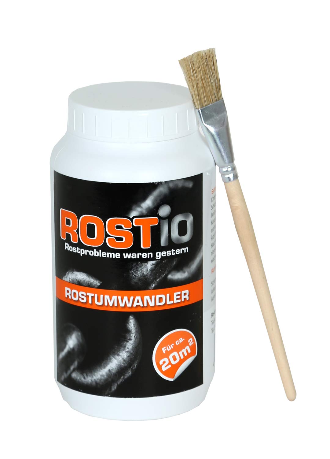 Rostio Rostumwandler & Grundierung | Hocheffektiver Rostkonverter mit Pinsel | 1 Liter (1 Stück) Angebot bei HelloDeals