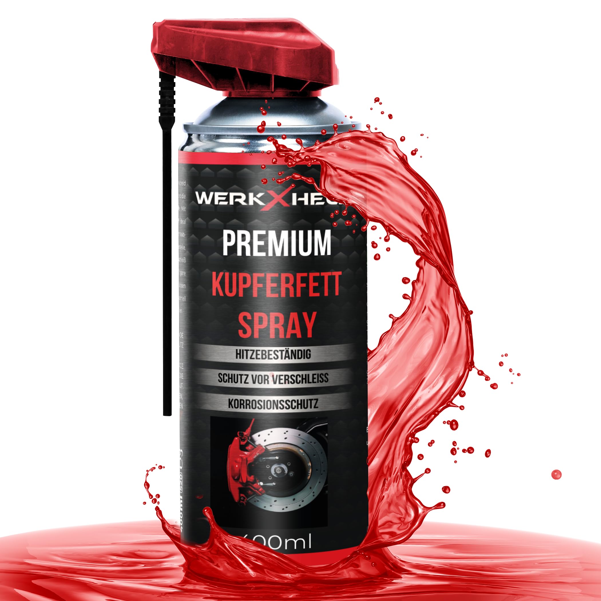 WerkXheld Kupferfett-Spray 400ml – Hitzebeständiges Kupferspray für Bremsen, KFZ, Ofen & Reifenwechsel | Kupferpaste für extreme Temperaturbelastung Angebot bei HelloDeals