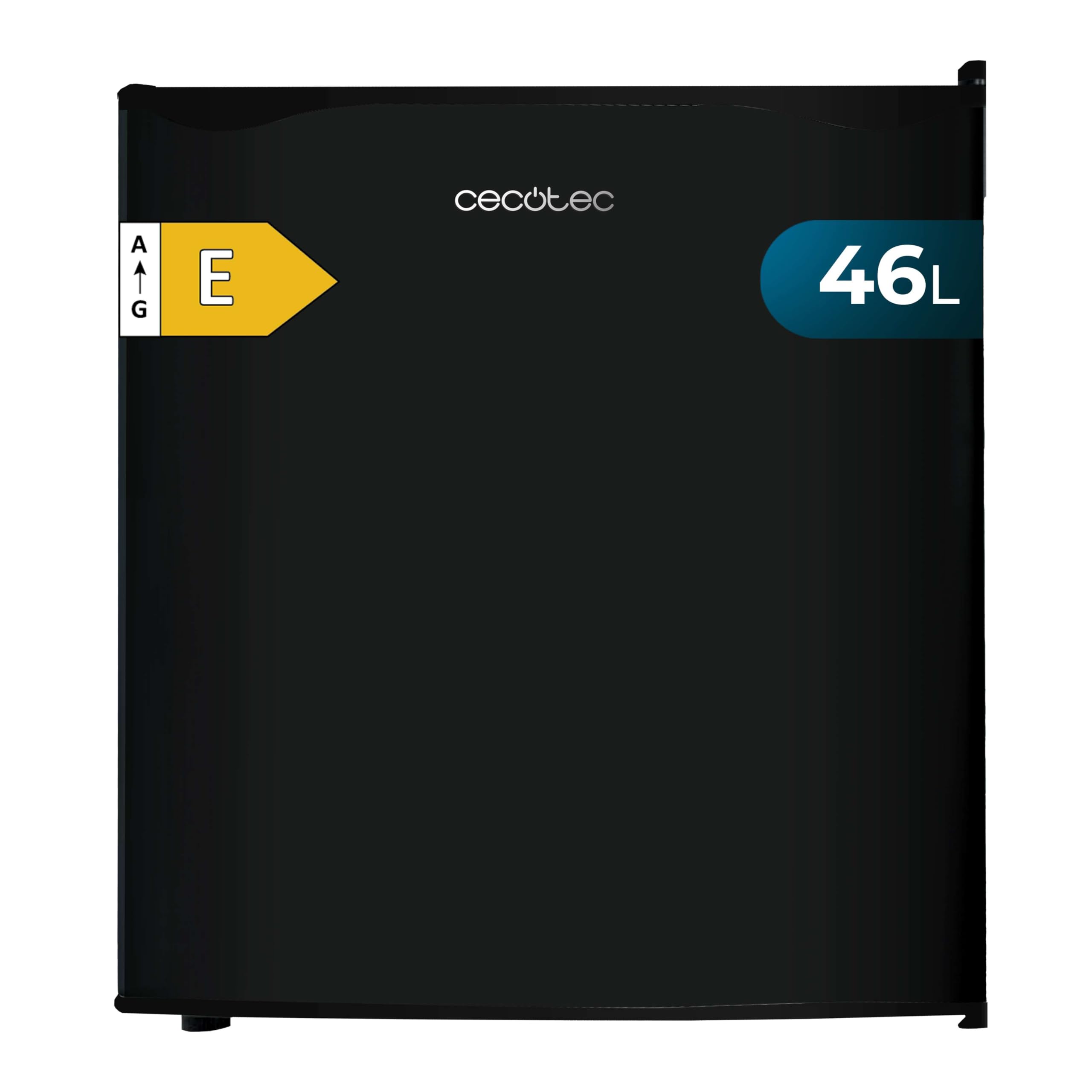 Cecotec Mini-Kühlschrank - 46 l Kühlschrank GrandCooler 20000 L SilentCompress Black. Höhe 48,7 cm, Breite 48 cm, Niedriger Energieverbrauch, Umkehrbare Tür, Zyklischer Betrieb, Kompaktes Design Angebot bei HelloDeals