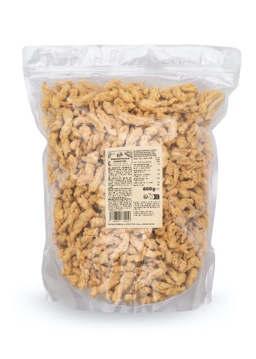 KoRo - Erbsenprotein Schnetzel 600 g - Aus 100 % gelben Erbsen - Fleischähnliche Konsistenz - Lecker zum Braten und Kochen 600 g (1er Pack) Angebot bei HelloDeals
